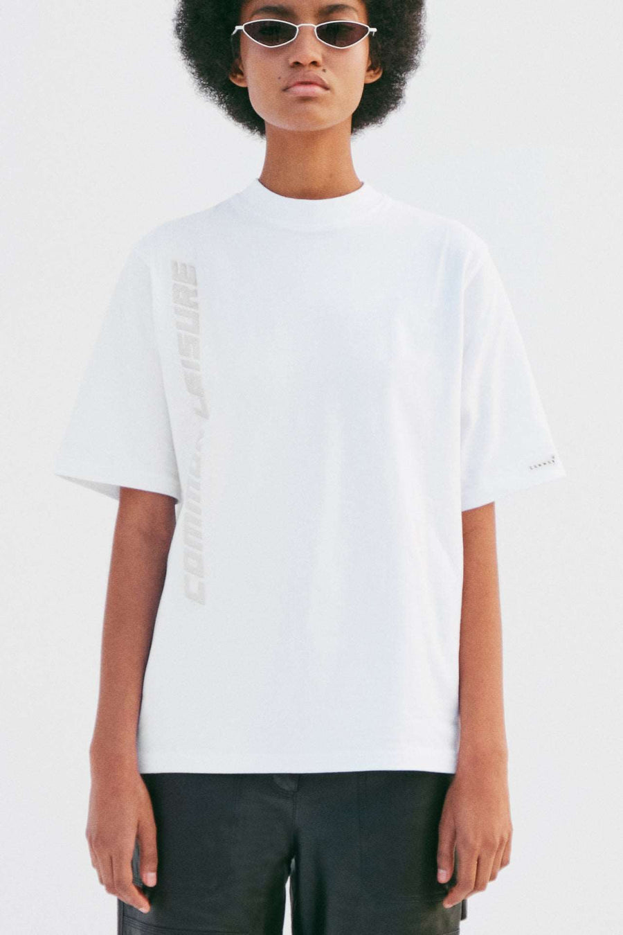 Typography Branded Short Sleeve T-Shirt | White