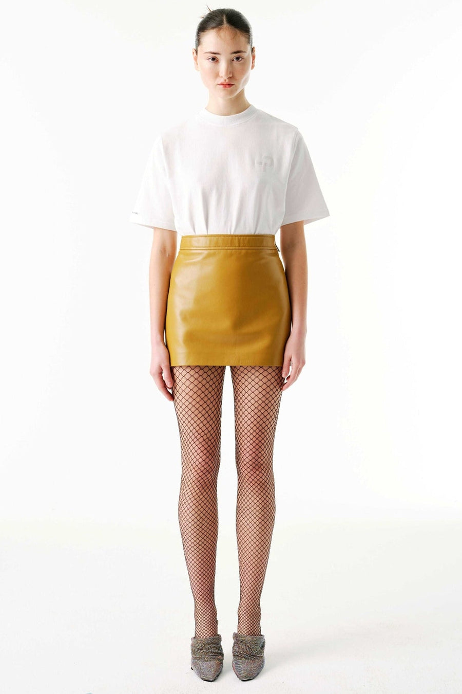 Mini Skirt | Leather – Mustard