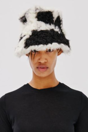 Bucket Hat | Natural B&W Tigrado