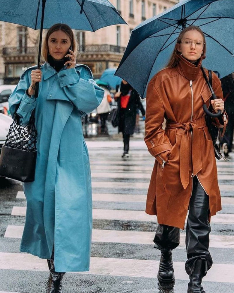 ALEXANDRA CARL IN CL TOBACCO TRENCHCOAT