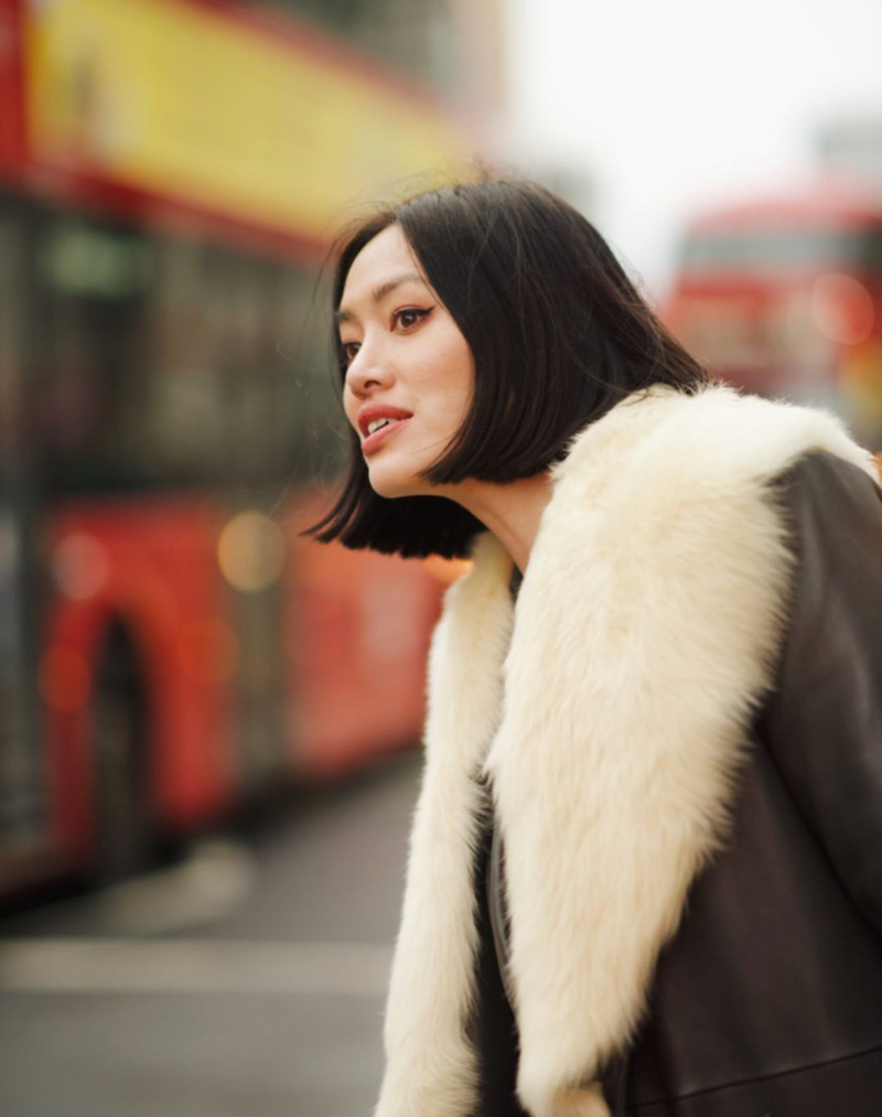 TIFFANY HSU IN CL POWER SUIT AND YOU & ME TRENCH COAT