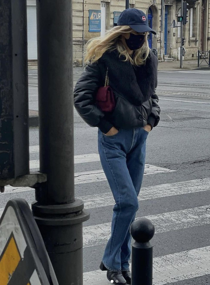 ANNE-LAURE MAIS IN SUNDAZED PUFFER JACKET