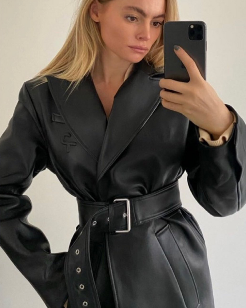 CLAARTIE ROSE IN YOU & ME TRENCHCOAT