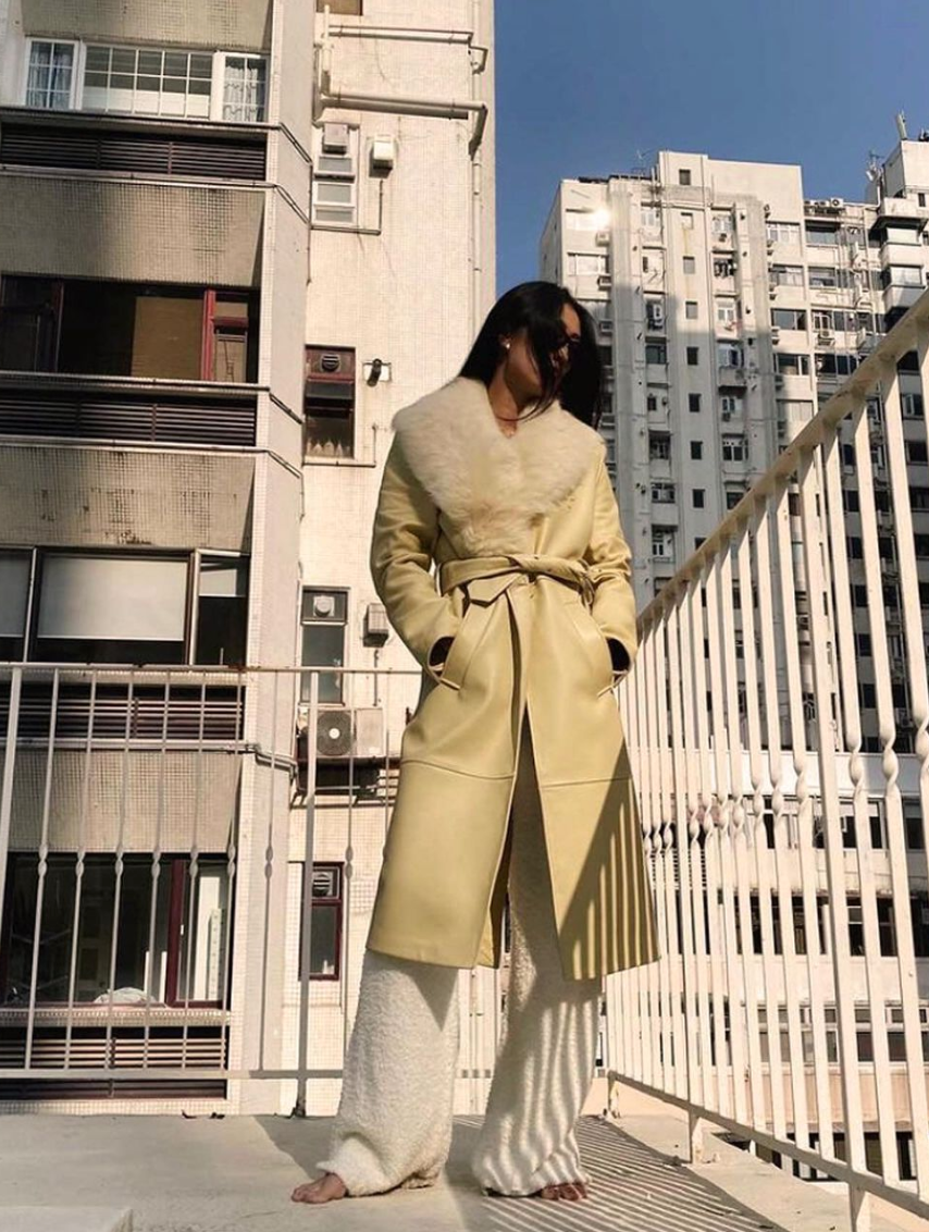 JUSTINE LEE IN YOU & ME TRENCH COAT