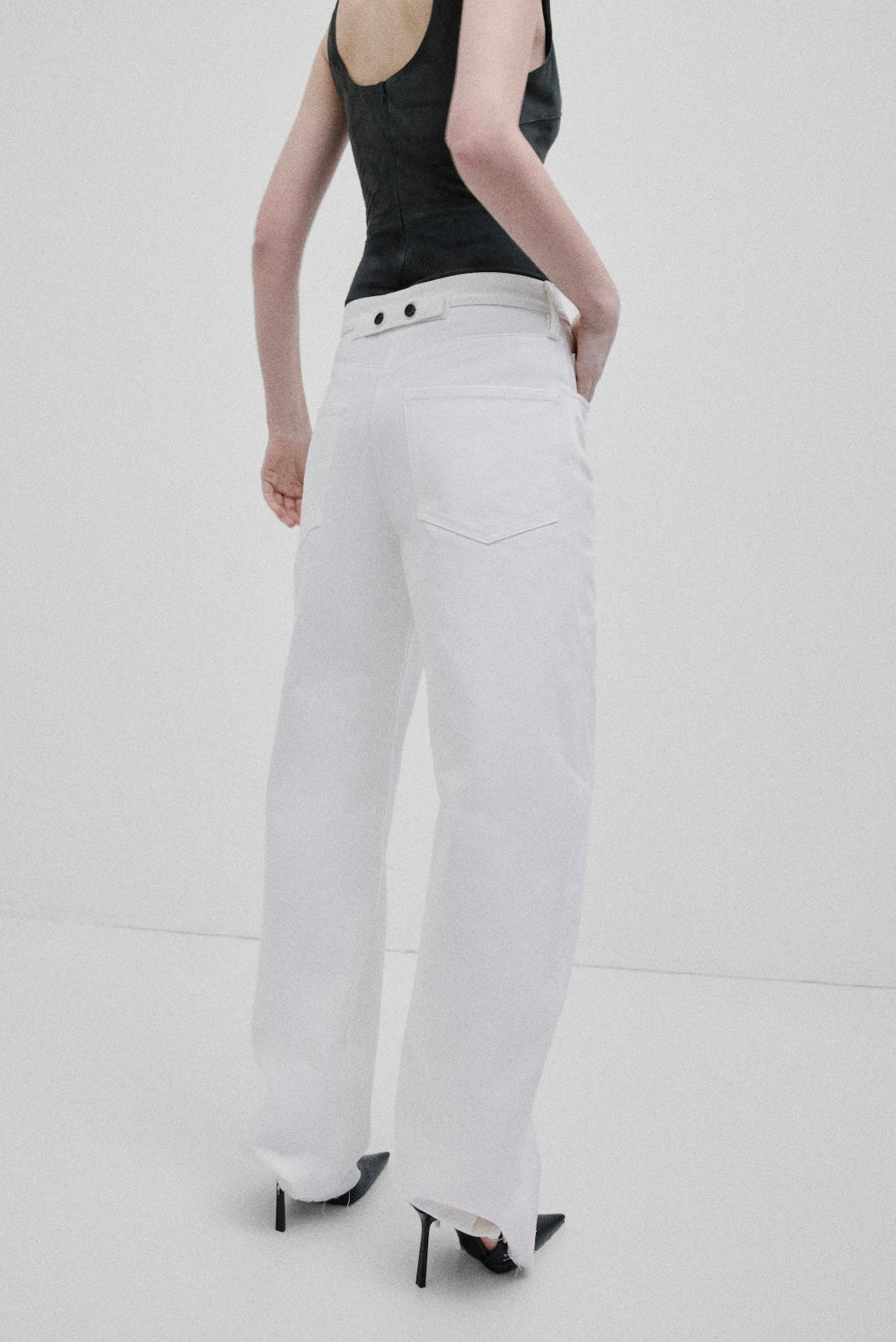 Soft Curve Barrel Pants | Denim – Off White