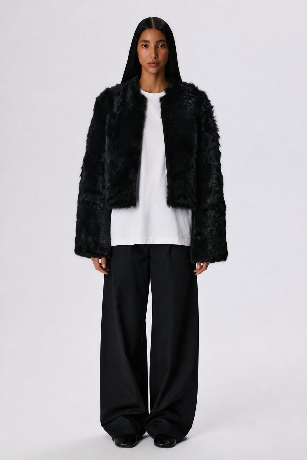 Baby Icon Shearling Jacket | Toscana Shearling – Black