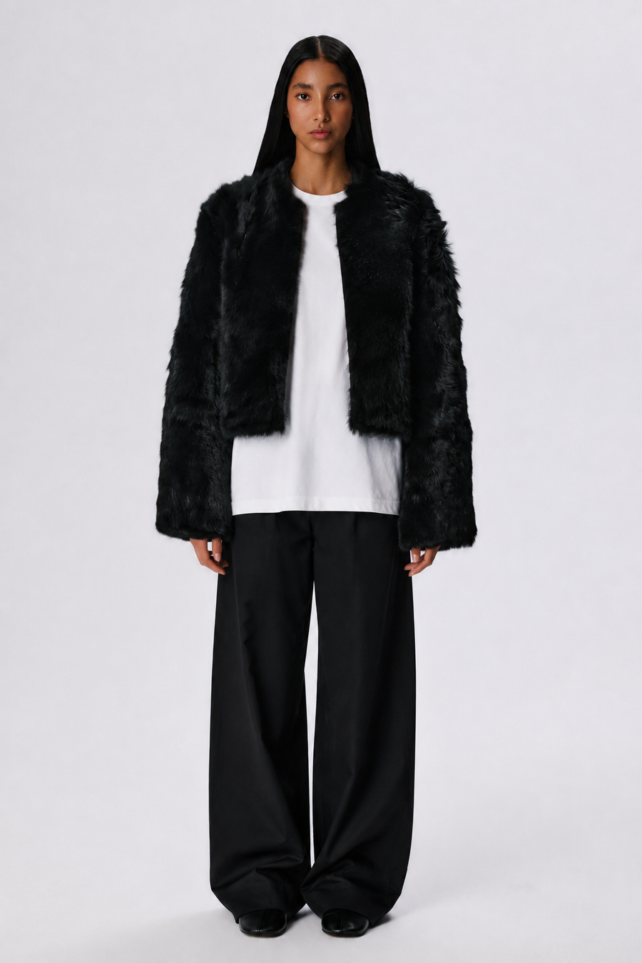 Baby Icon Shearling Jacket | Toscana Shearling – Black