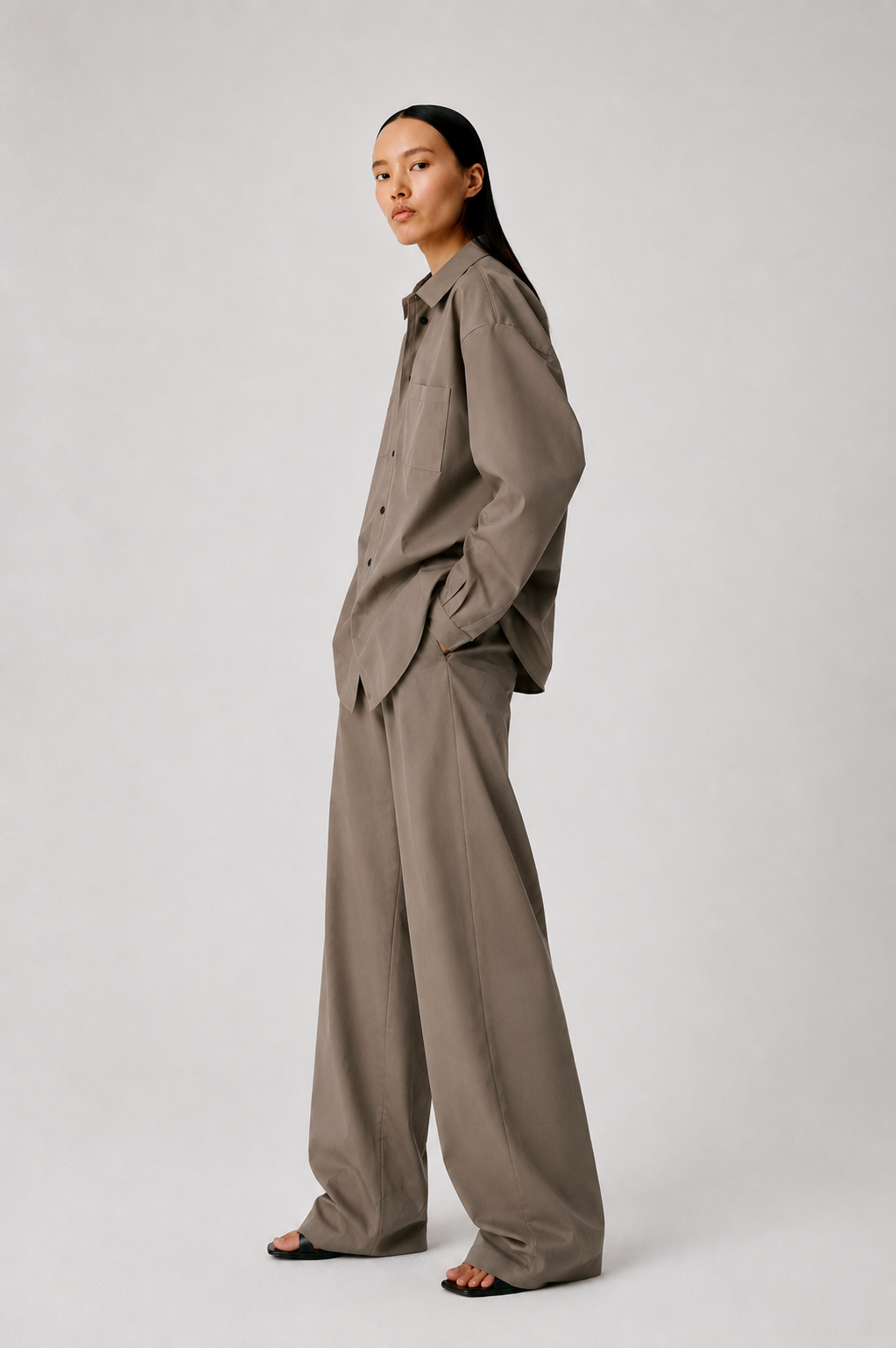 Lounge Pants | Lightweight Cotton Twill – Taupe