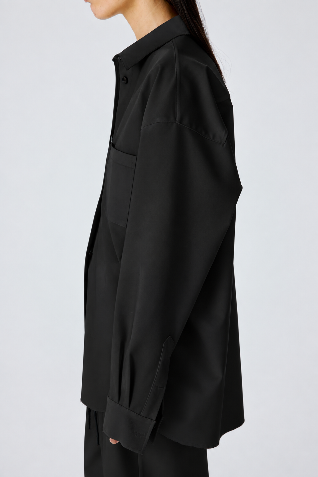Tranquil Shirt | Lightweight Canvas – Black