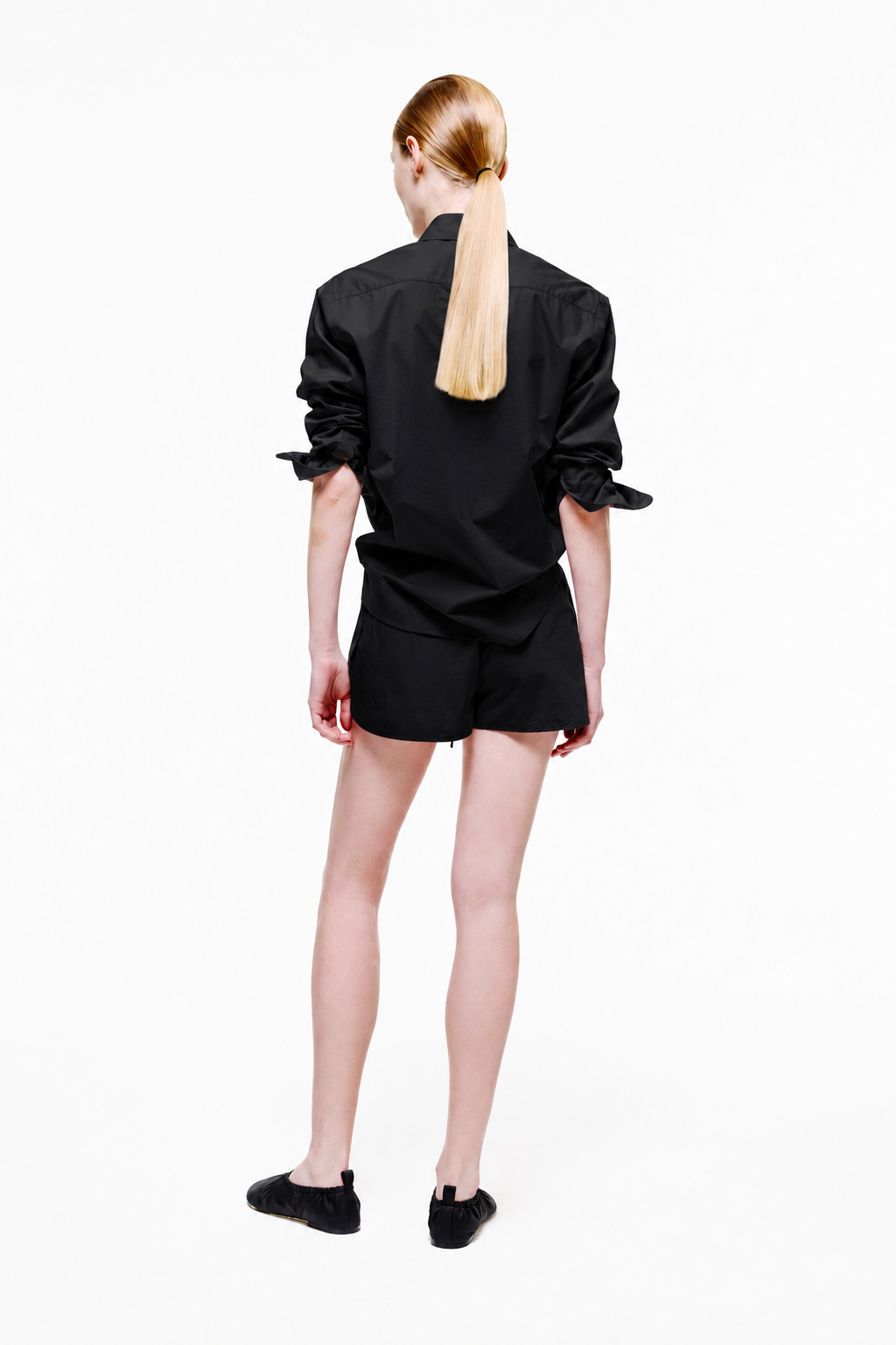 Speed Up Shorts | Cotton Poplin – Black