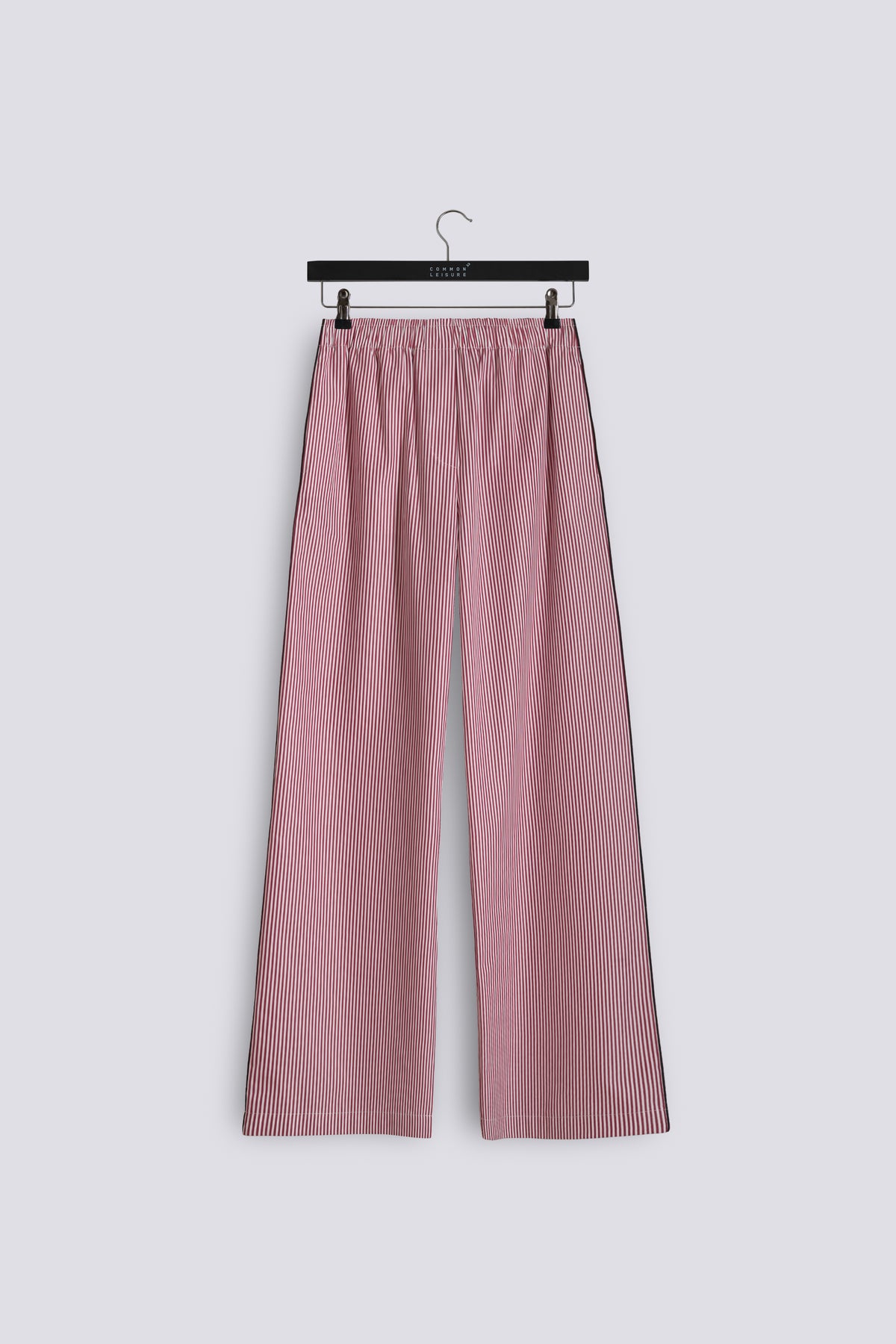 Lounge Pants | Cotton Poplin – Red Stripe