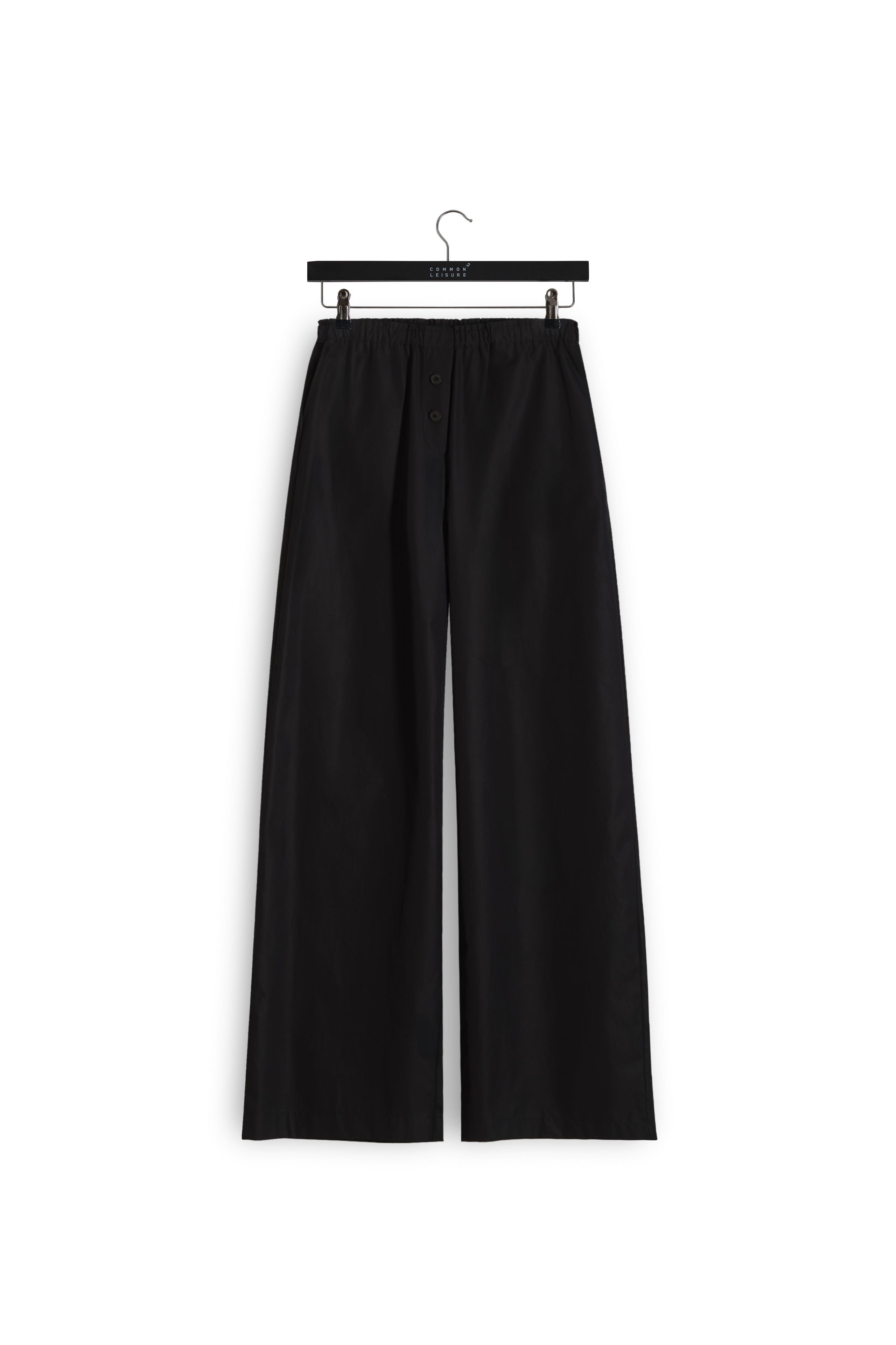 Lounge Pants | Cotton Poplin – Black