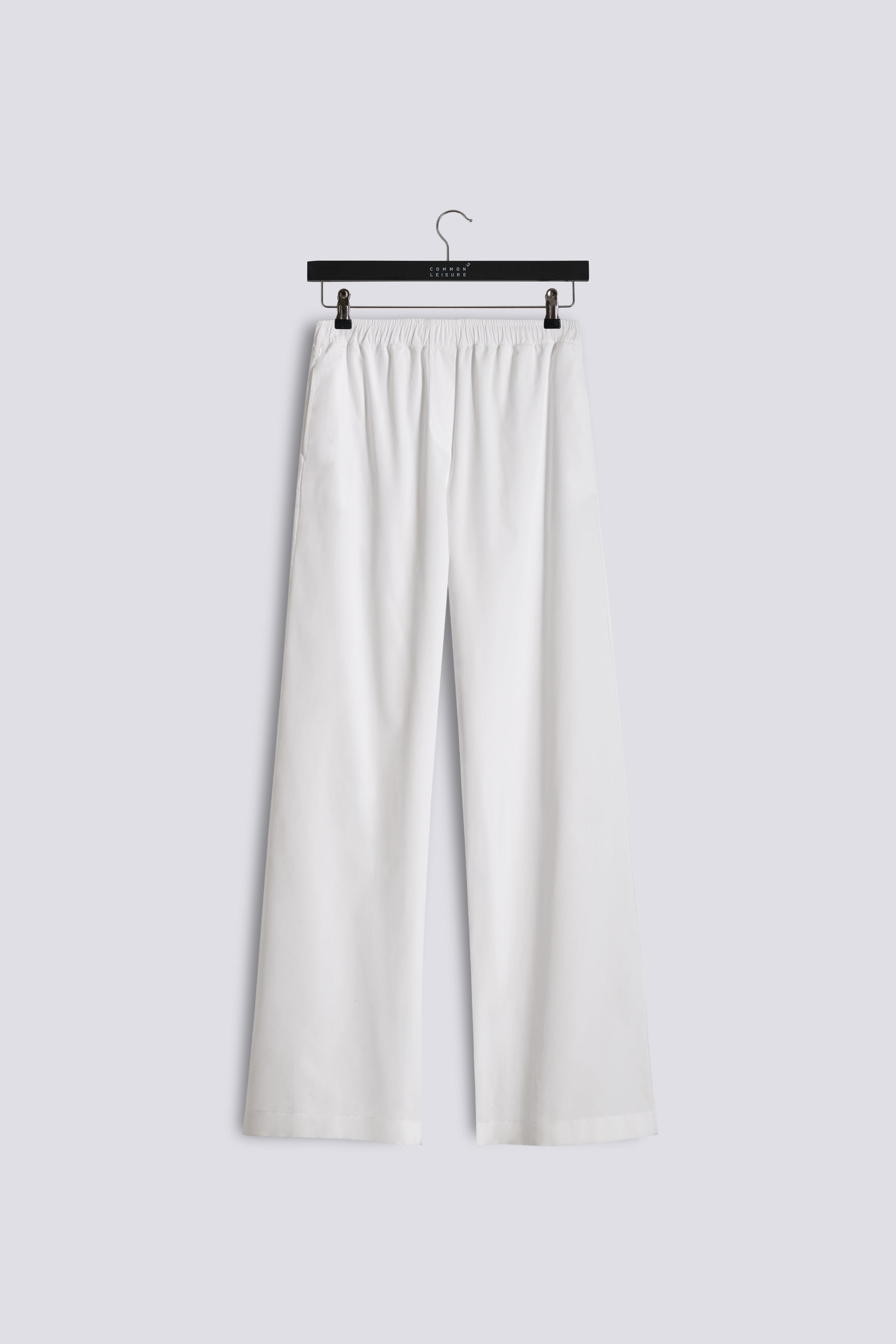 Lounge Pants | Cotton Poplin – White