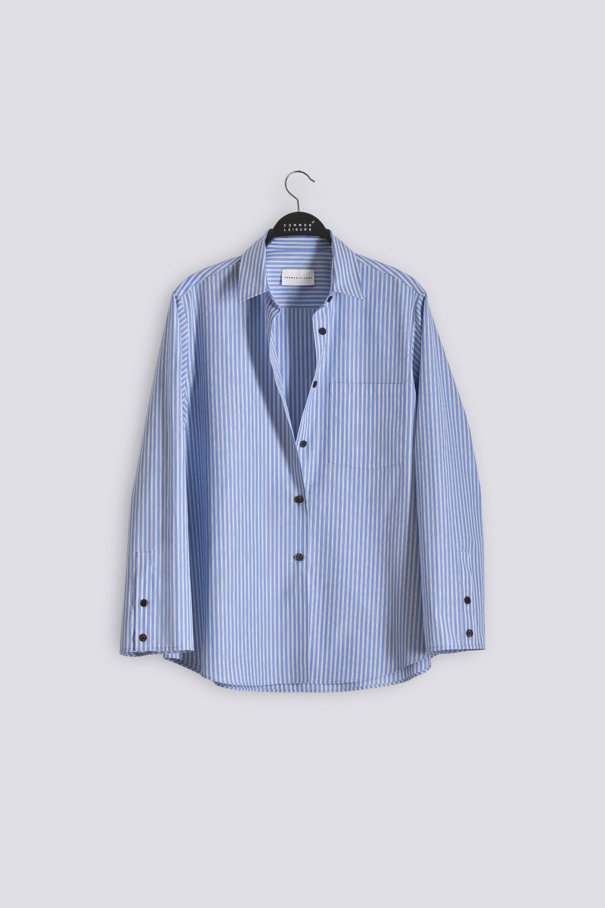 Stance Shirt | Cotton Poplin – Bright Blue Stripe