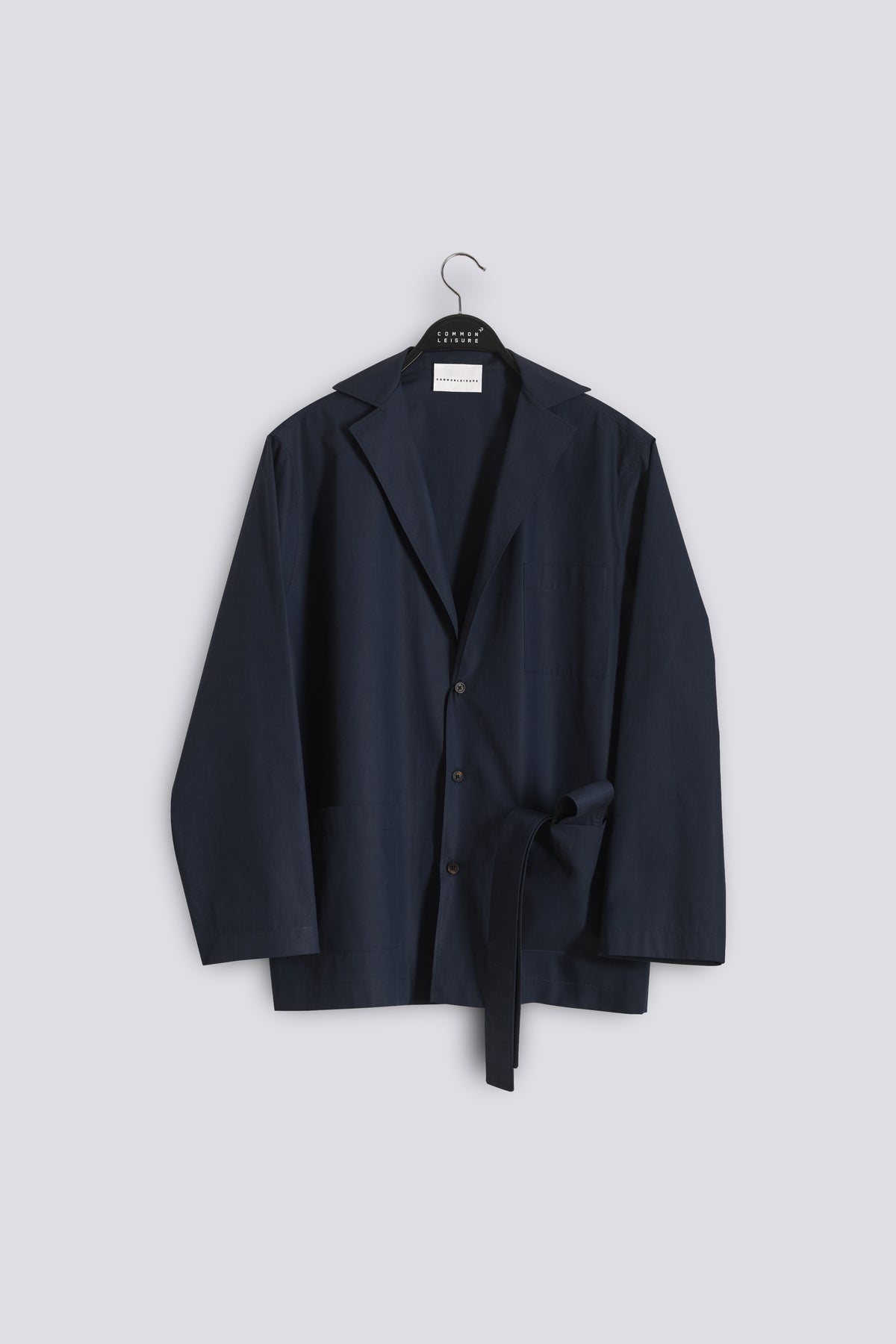 In Bloom Shirt | Cotton Poplin – Blue Black