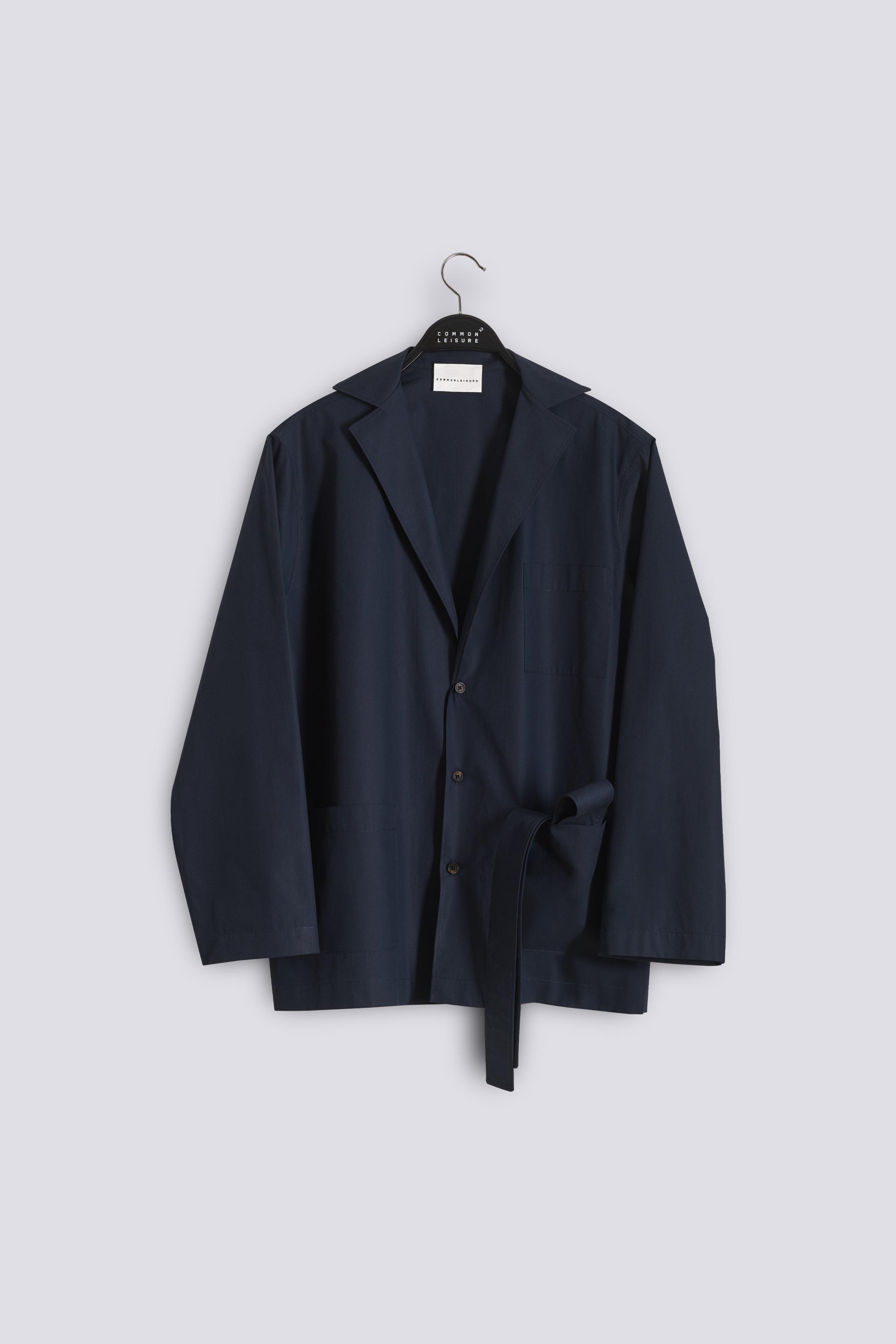 In Bloom Shirt | Cotton Poplin – Blue Black