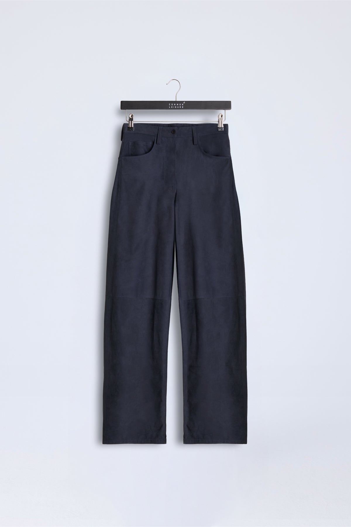 Soft Curve Barrel Pants | Nubuck – Navy