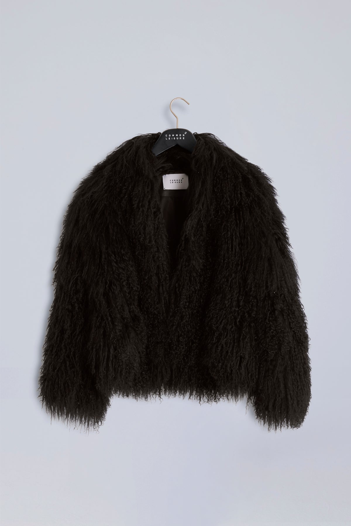 Shaggy Icon Coat | Mongolian Shearling – Dark Chocolate