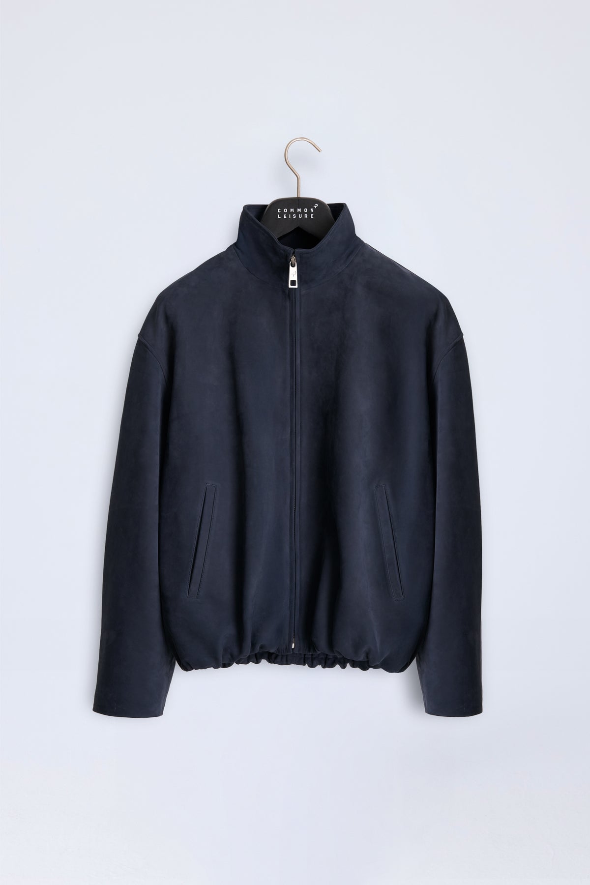 Leisure Bomber Jacket | Nubuck Leather – Navy