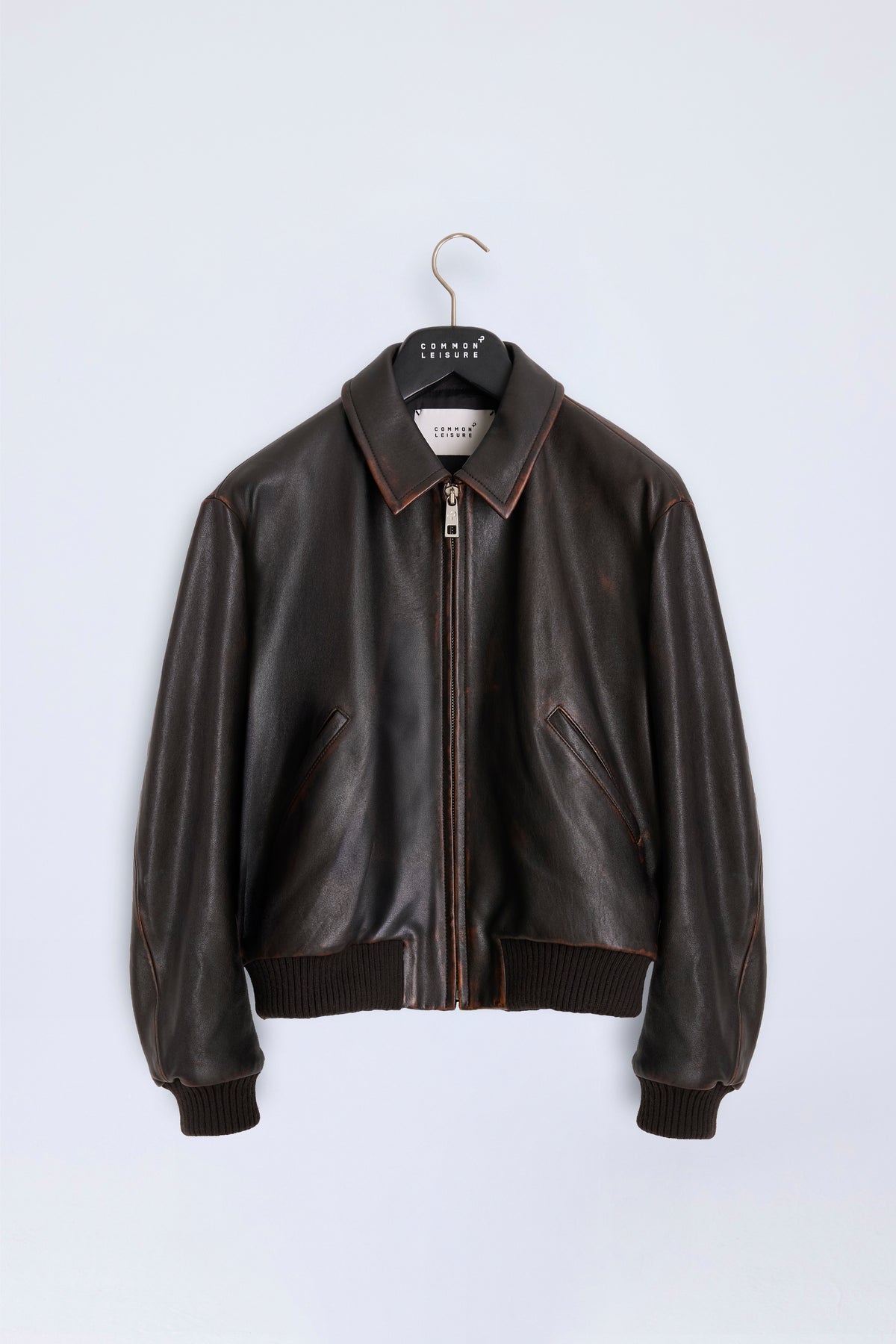Tranquil Bomber | Leather – Black