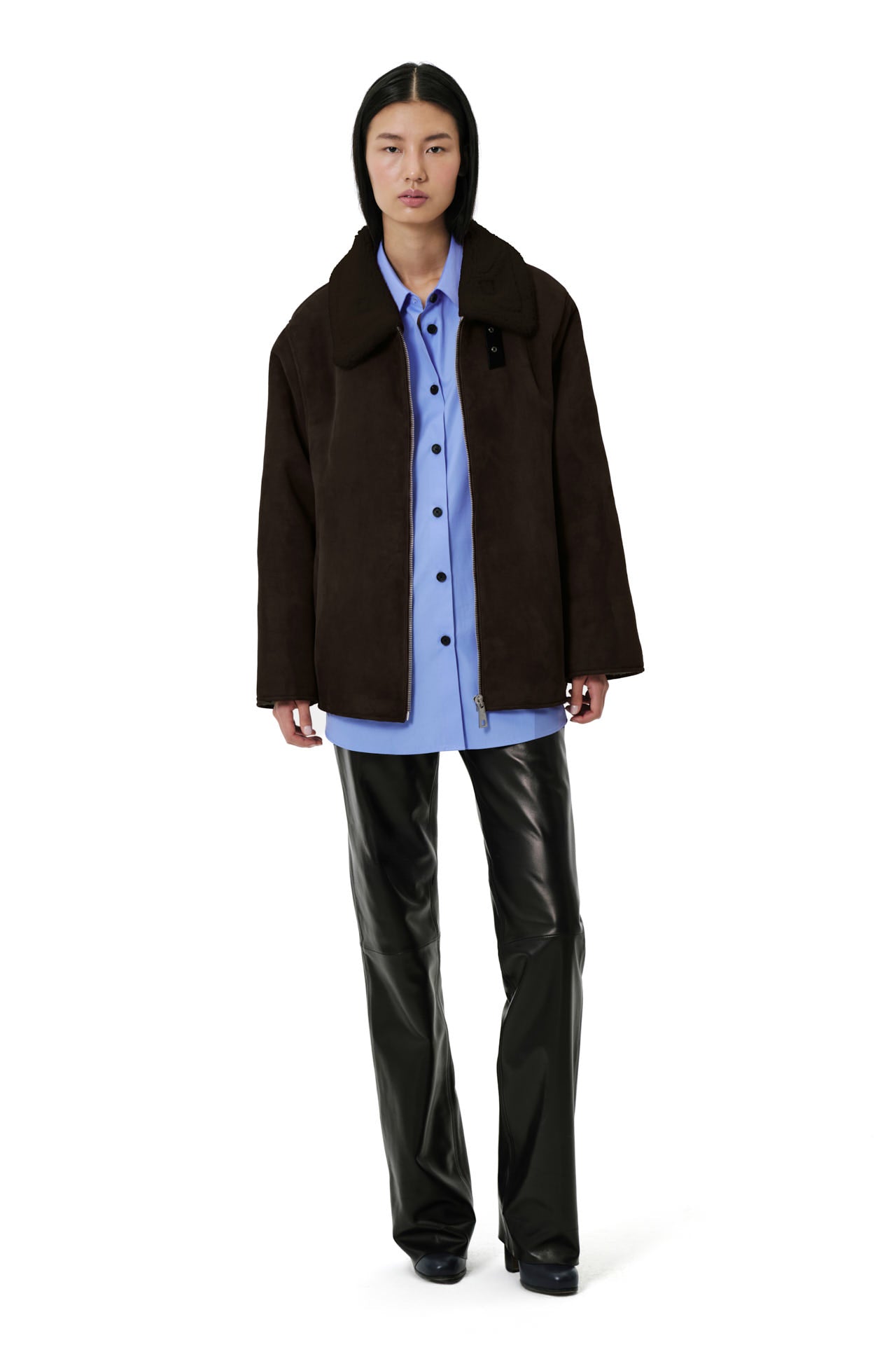 Scuba Midi 2.0 Shearling Jacket - Dark Chocolate