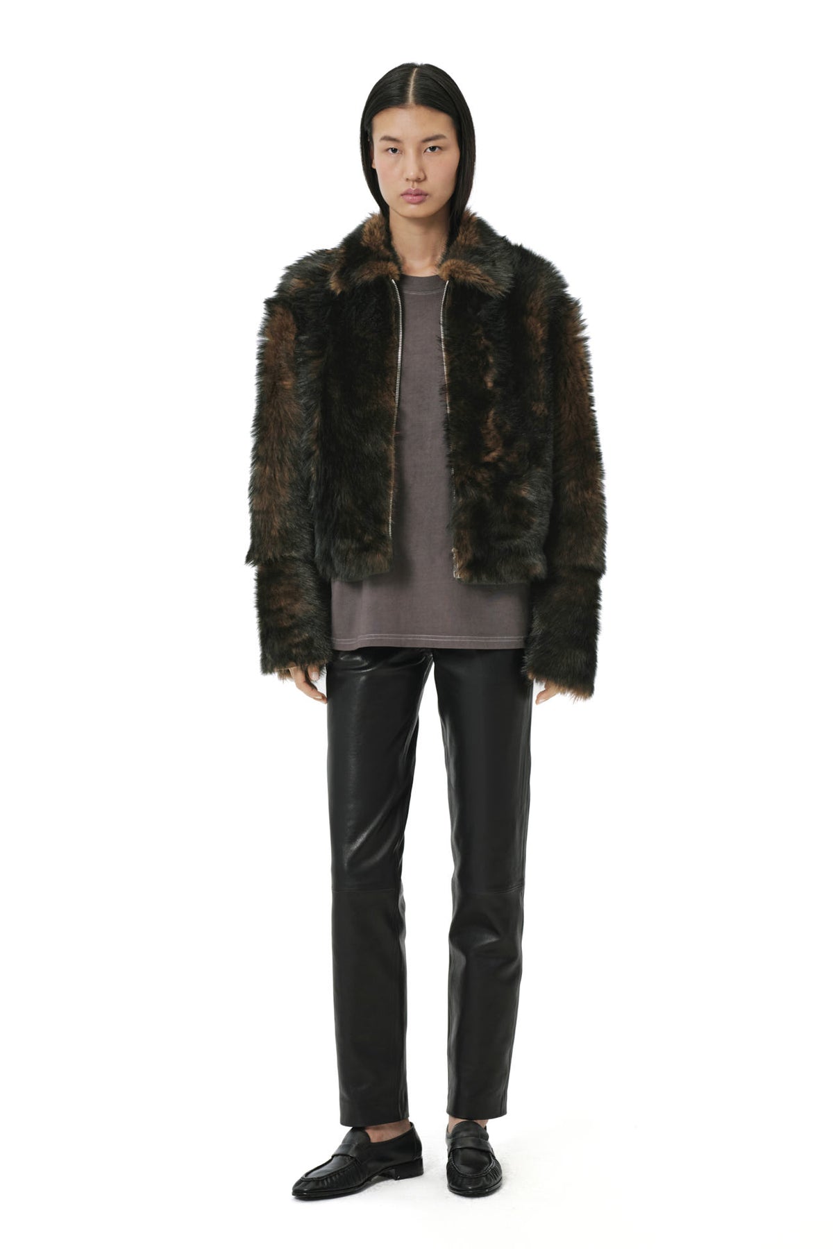 Shaggy Baby Coat 2.0 | Toscana Shearling – Dark Chocolate/Black