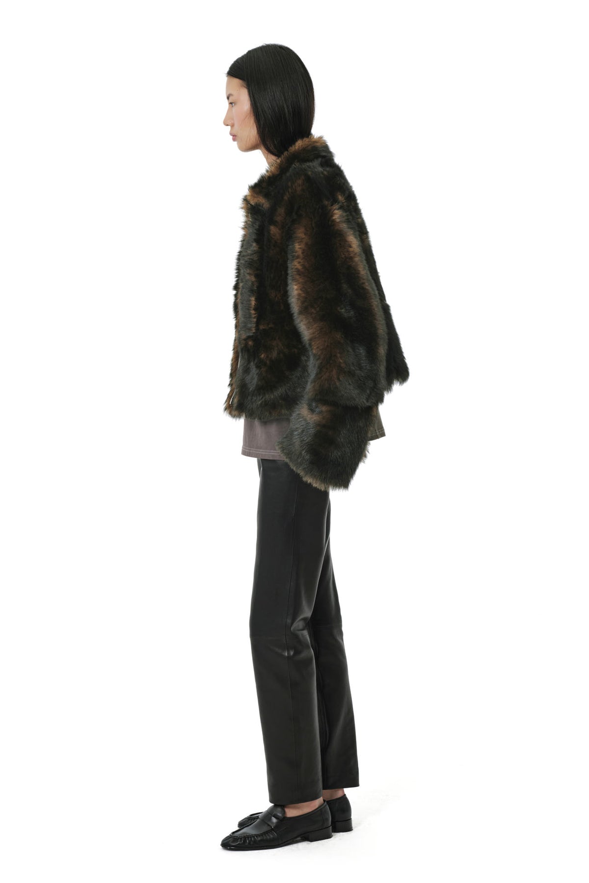 Shaggy Baby Coat 2.0 | Toscana Shearling – Dark Chocolate/Black
