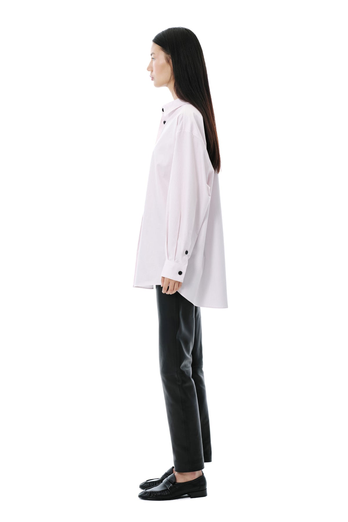 5-Pocket Pants | Leather – Black