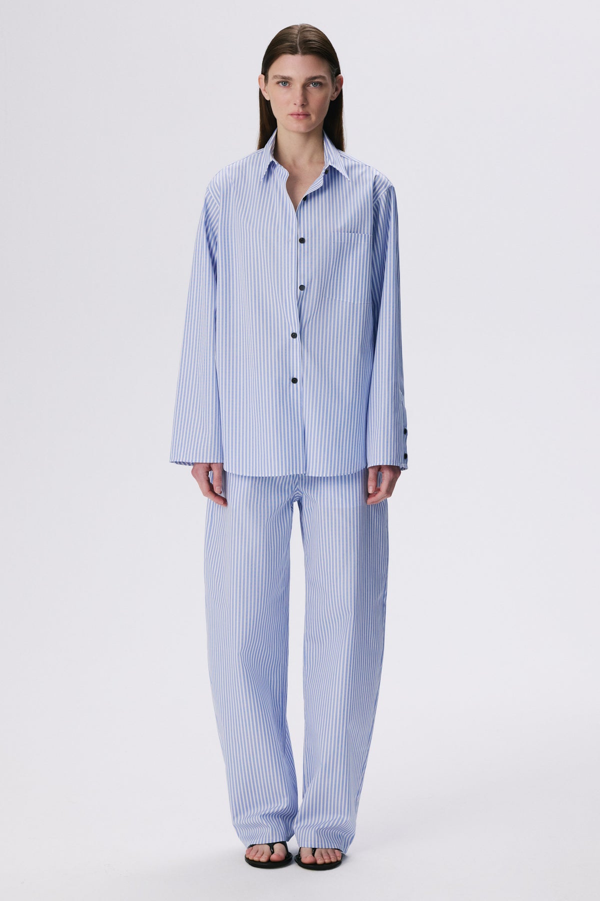 Stance Shirt | Cotton Poplin – Blue Stripe