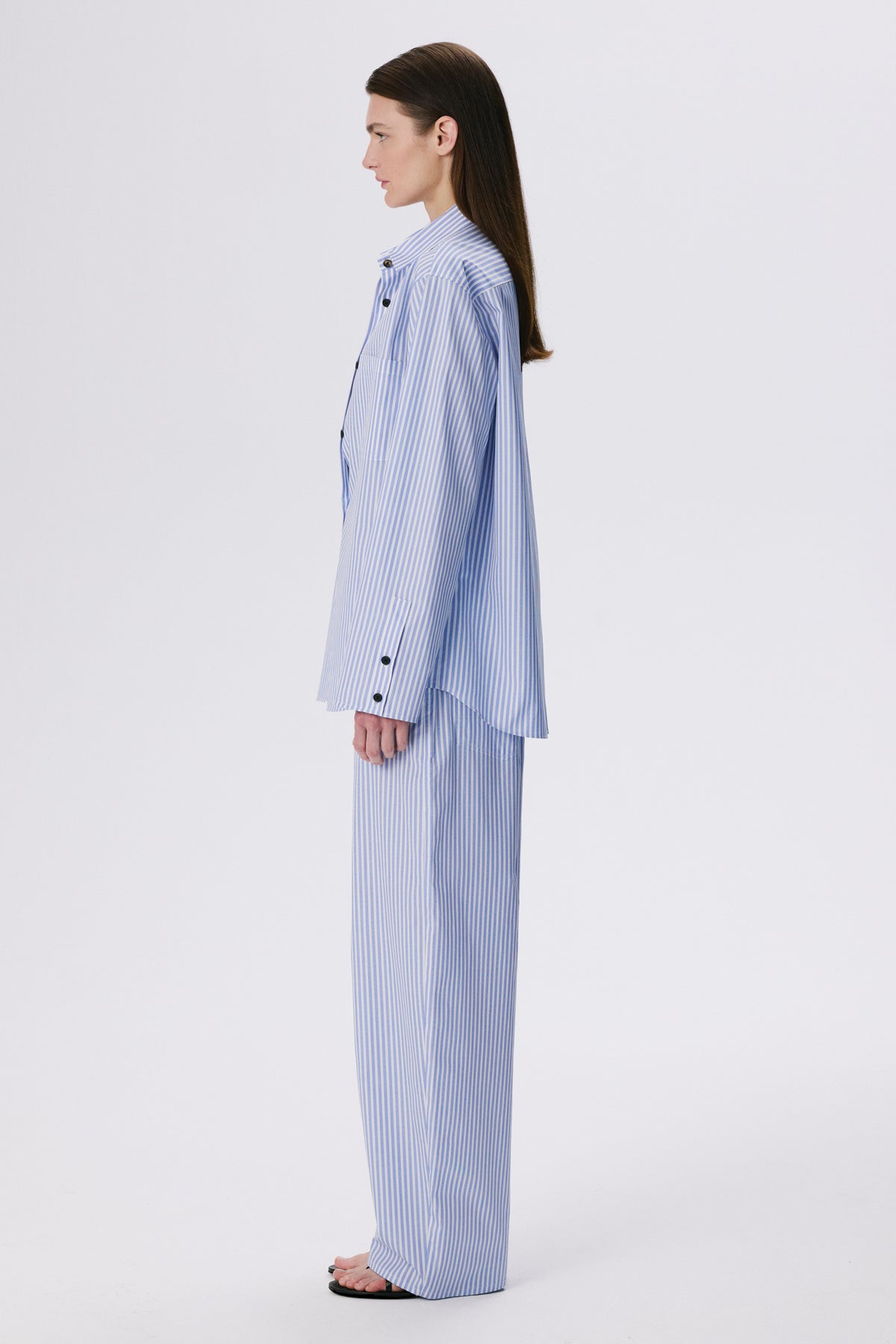 Stance Shirt | Cotton Poplin – Blue Stripe