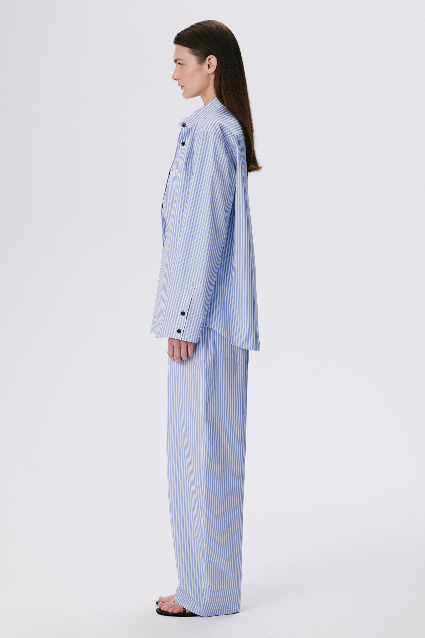 Stance Shirt | Cotton Poplin – Blue Stripe