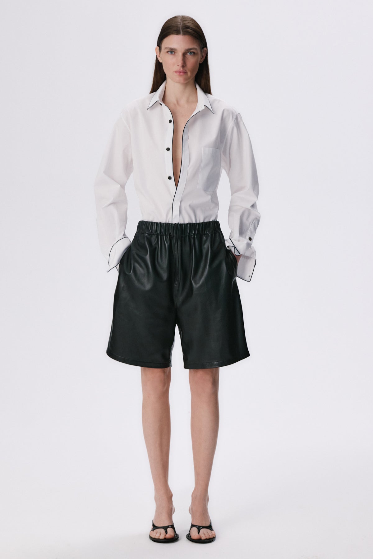 Tailored Shirt | Cotton Poplin – White