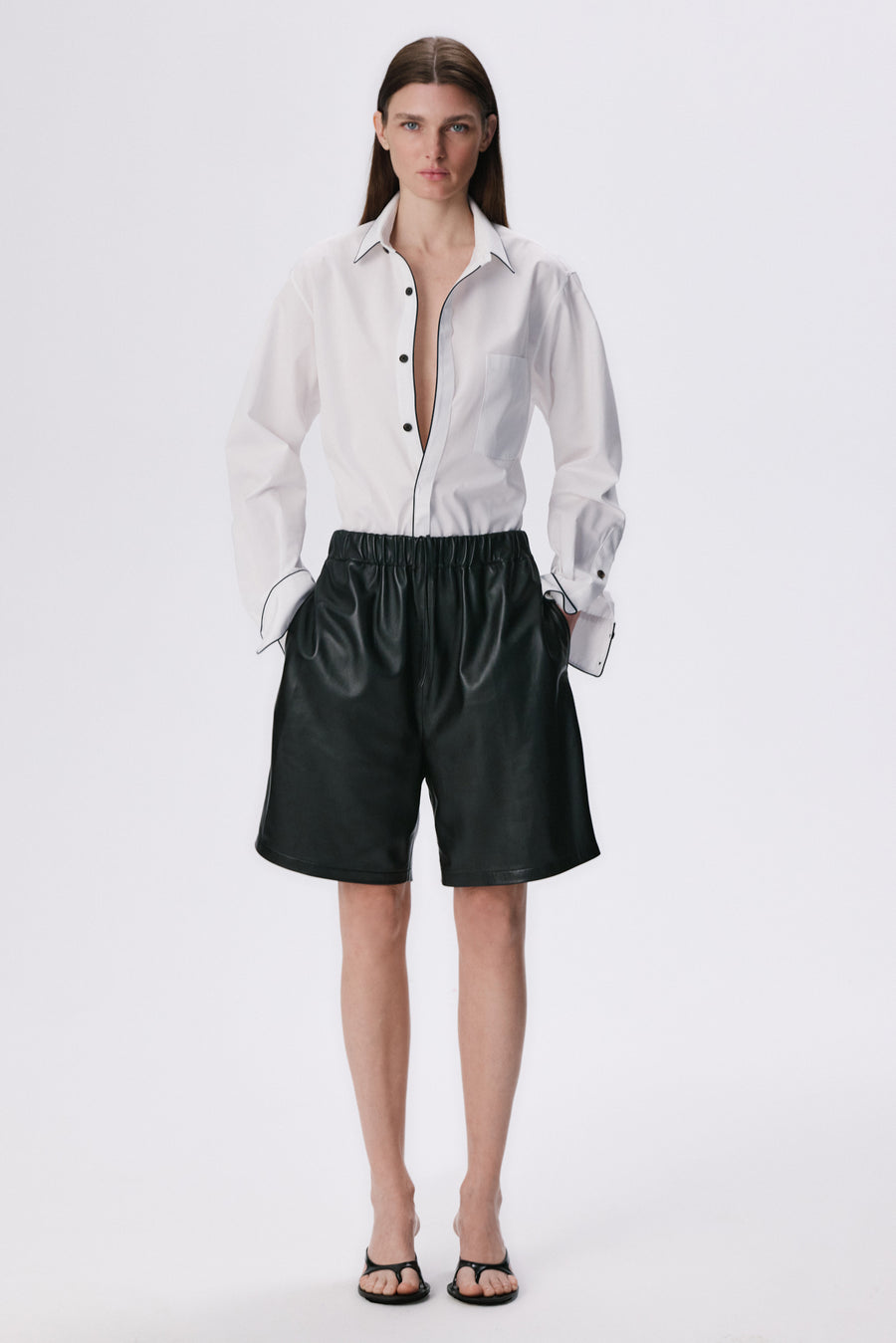 Tailored Shirt | Cotton Poplin – White