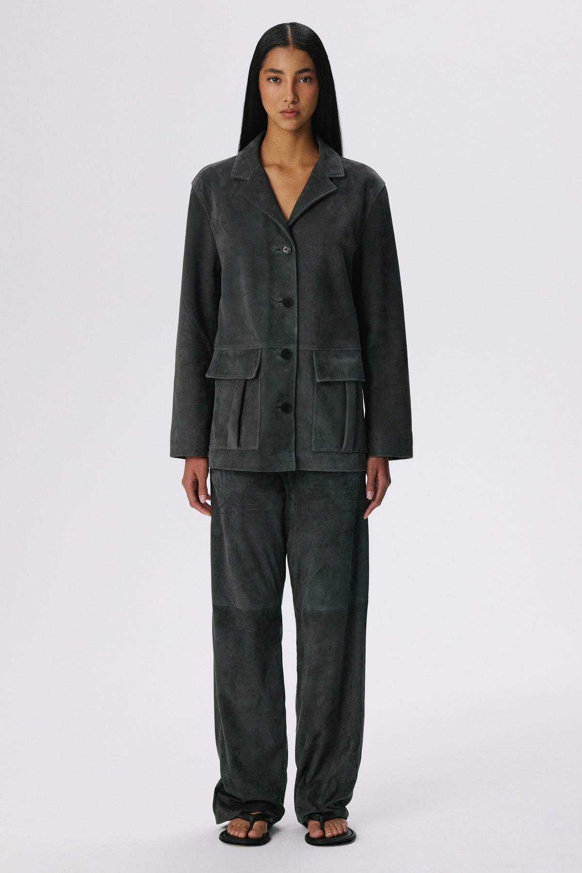 Suede Workwear X Jacket | Graphite