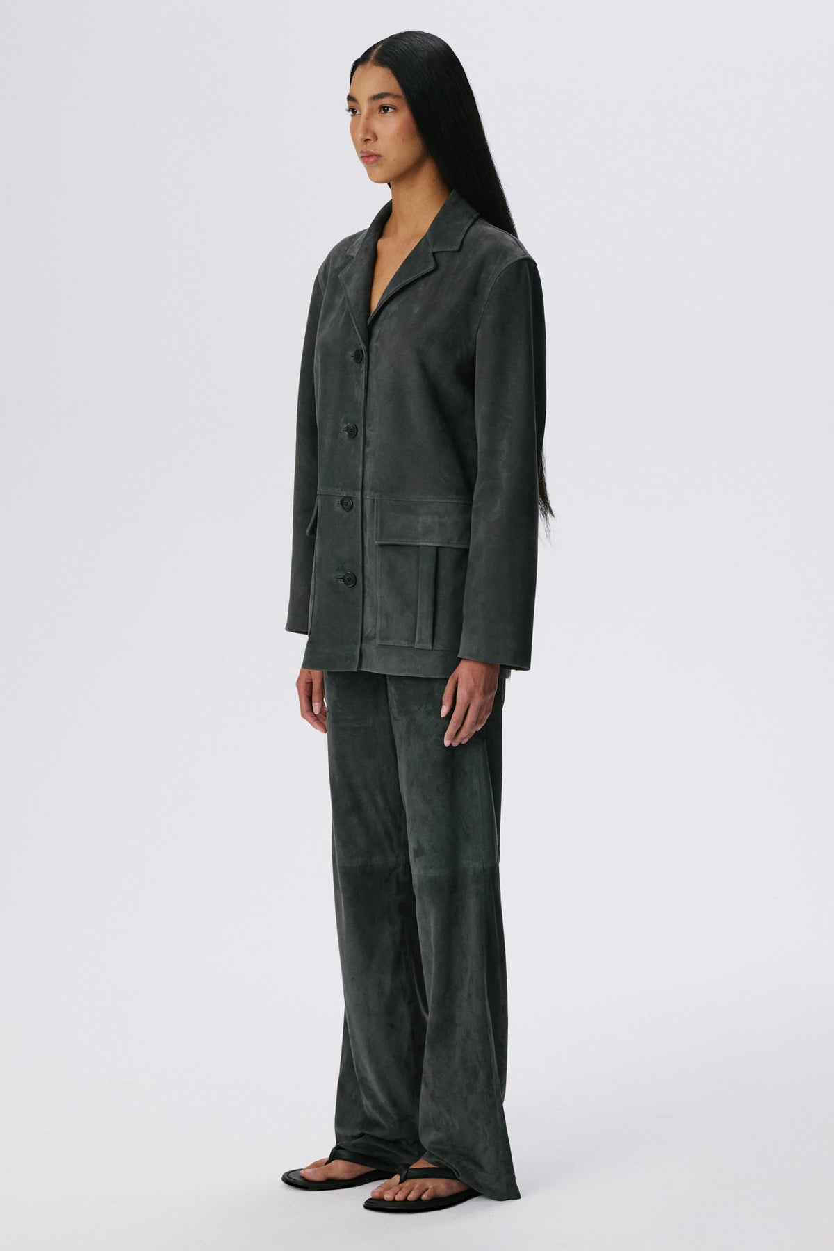Suede Workwear X Jacket | Graphite