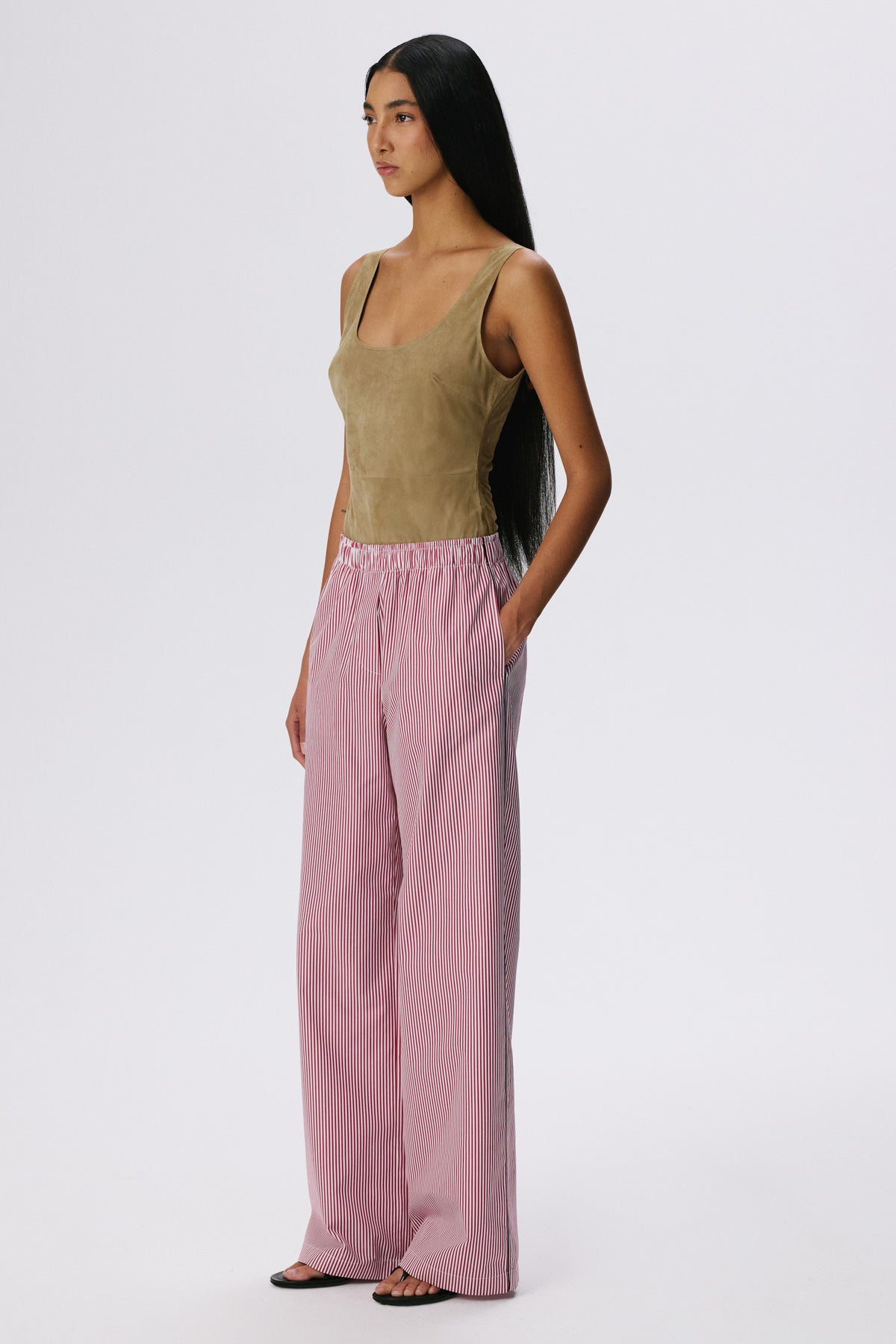 No Time Bodysuit | Metis Suede – British Khaki