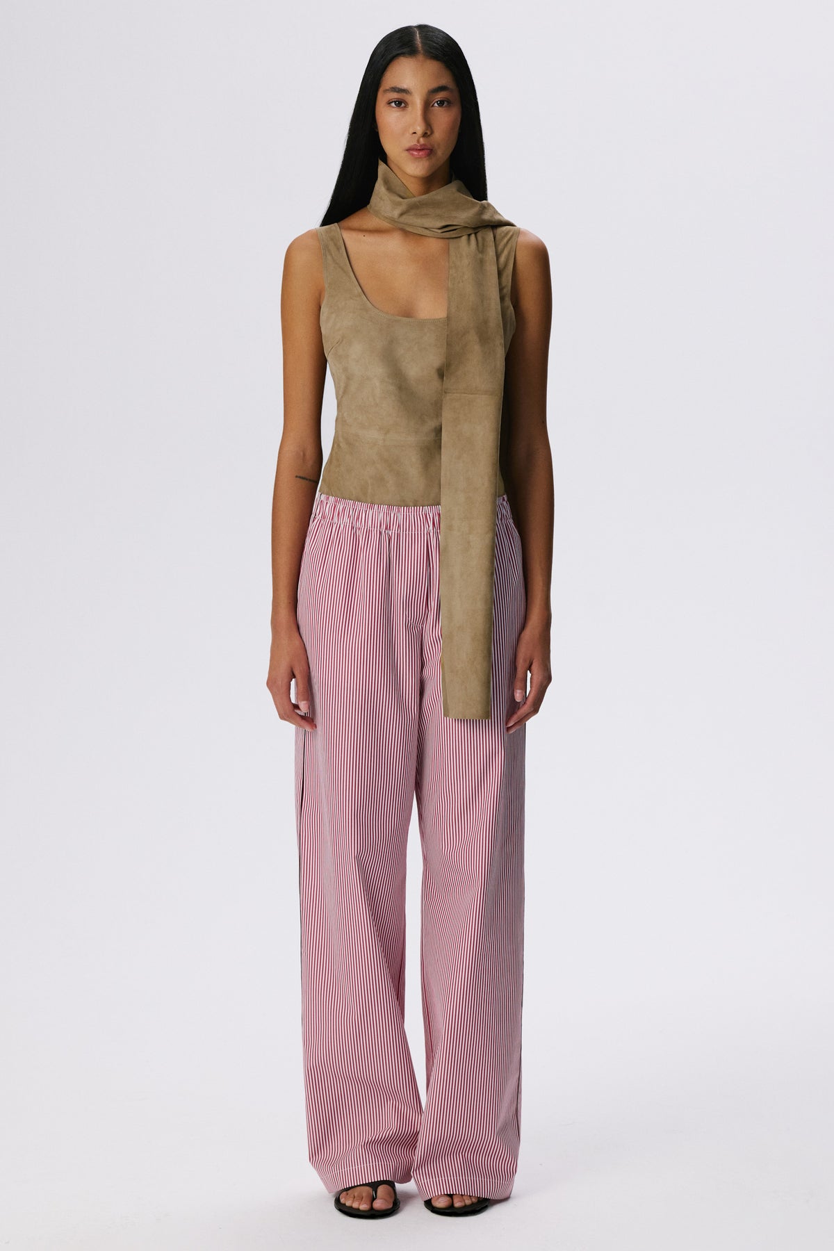 No Time Bodysuit | Metis Suede – British Khaki