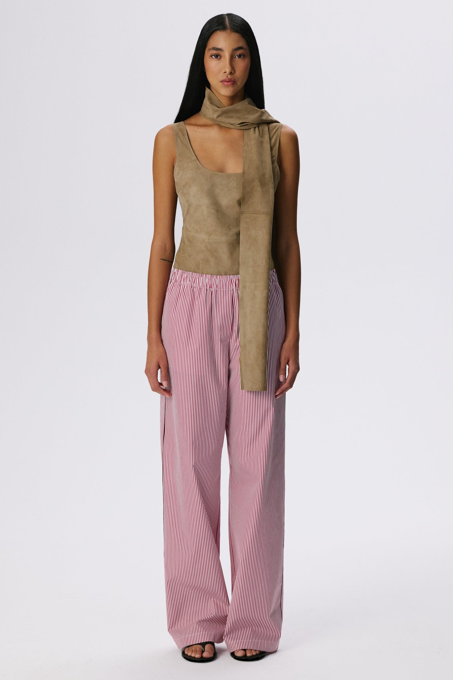 No Time Bodysuit | Metis Suede – British Khaki