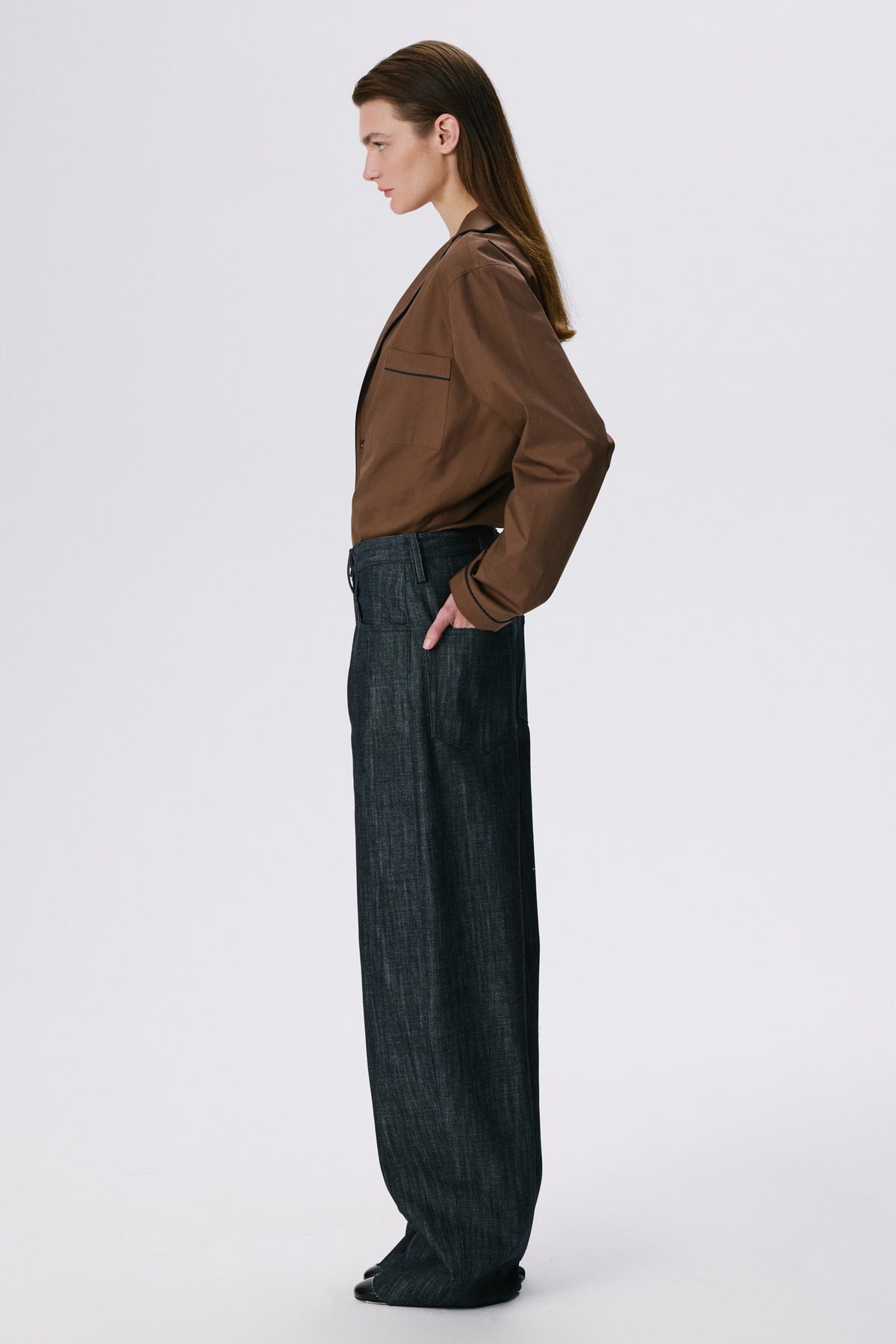 Soft Curve Barrel Pants | Denim – Raw