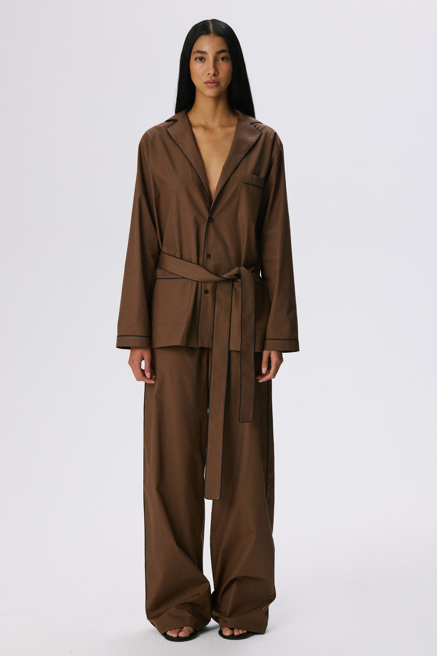 Lounge Pants | Cotton Poplin – Cacao