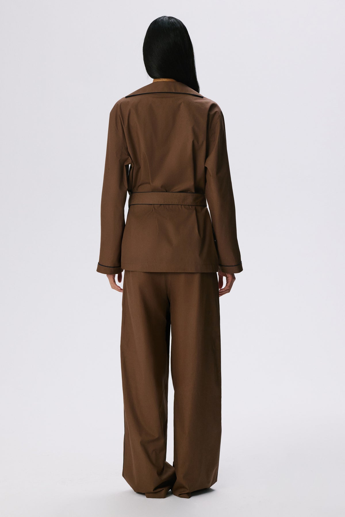 In Bloom Shirt | Cotton Poplin – Cacao