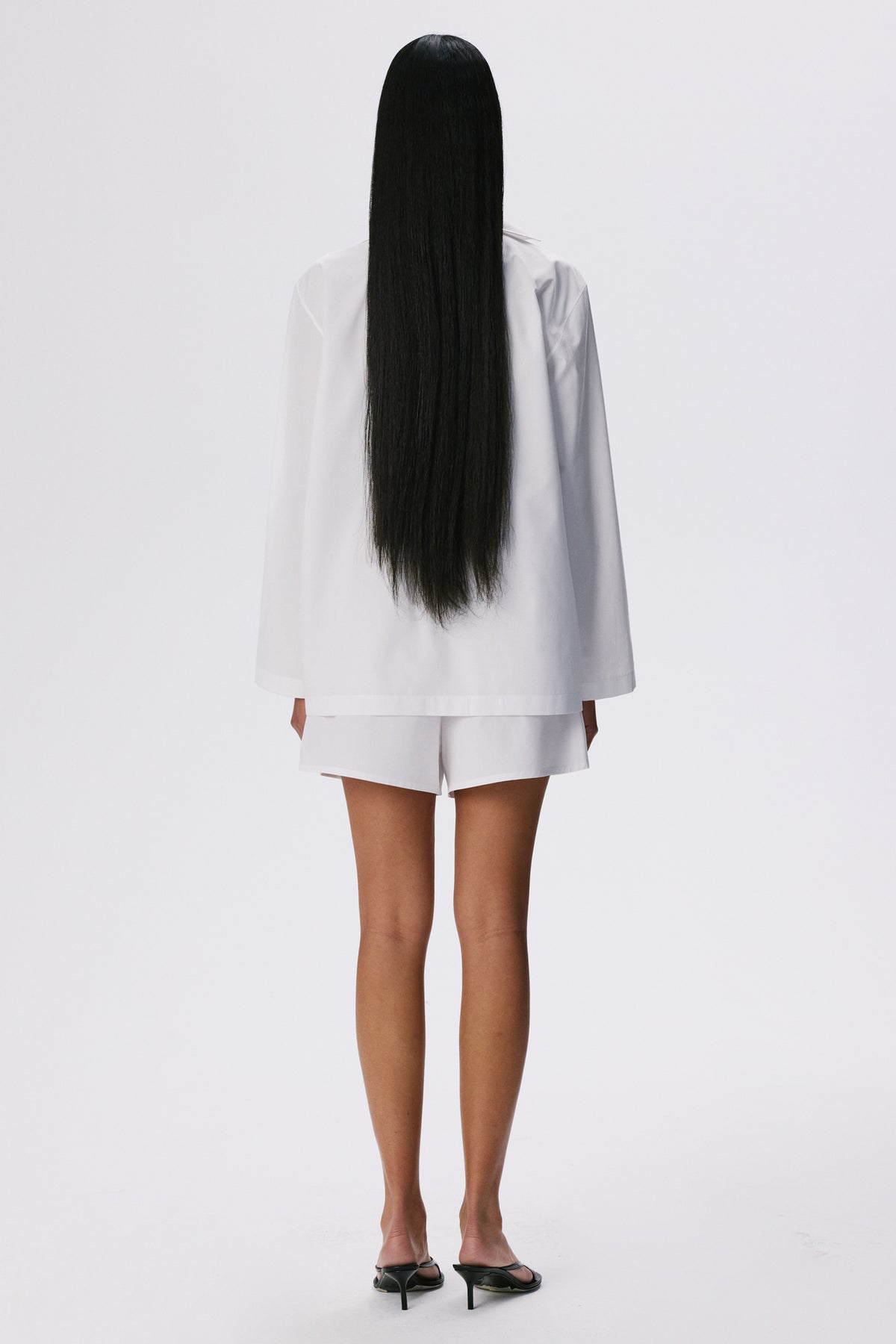 In Bloom Shirt | Cotton Poplin – White