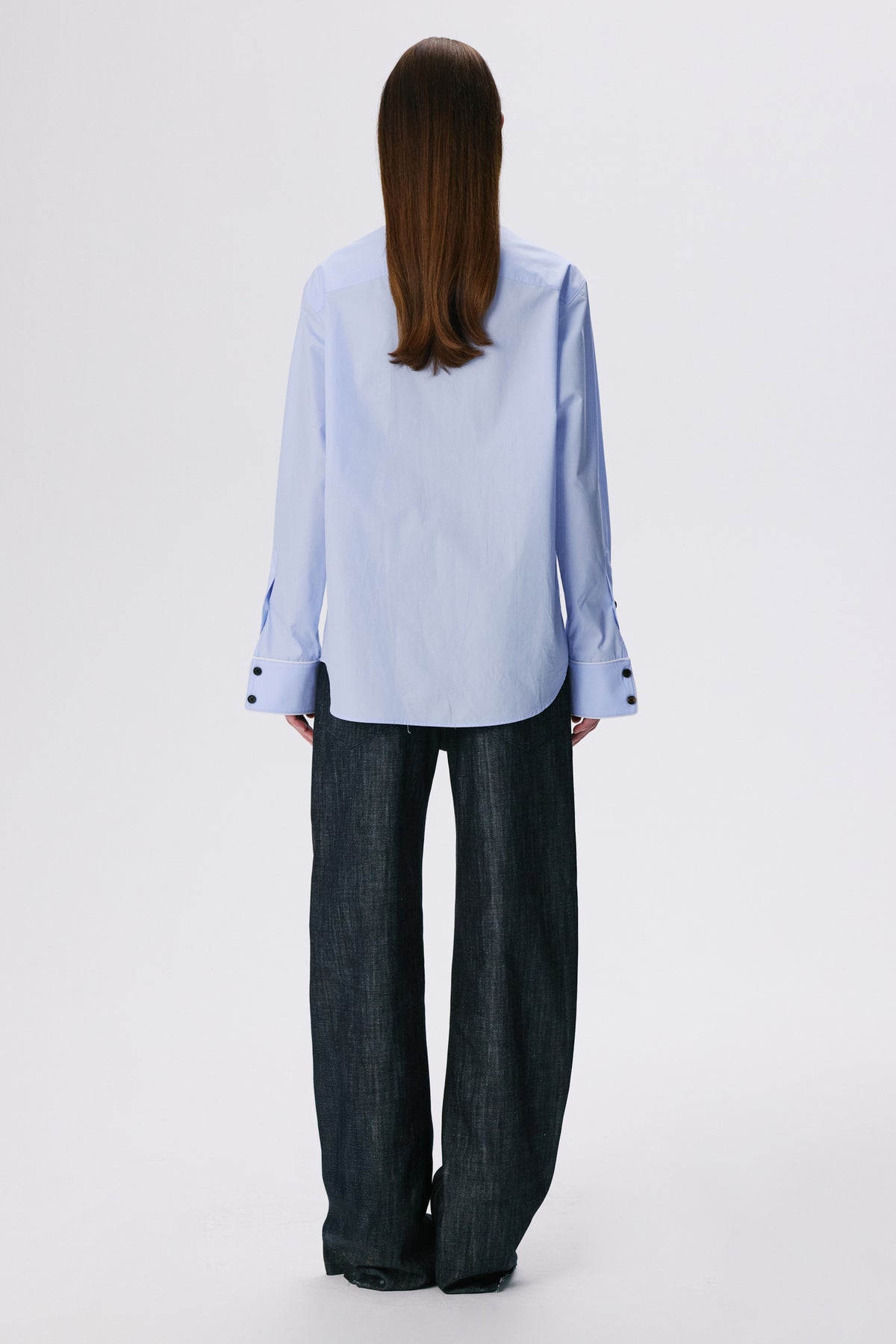 Tailored Shirt | Cotton Poplin – Light Blue