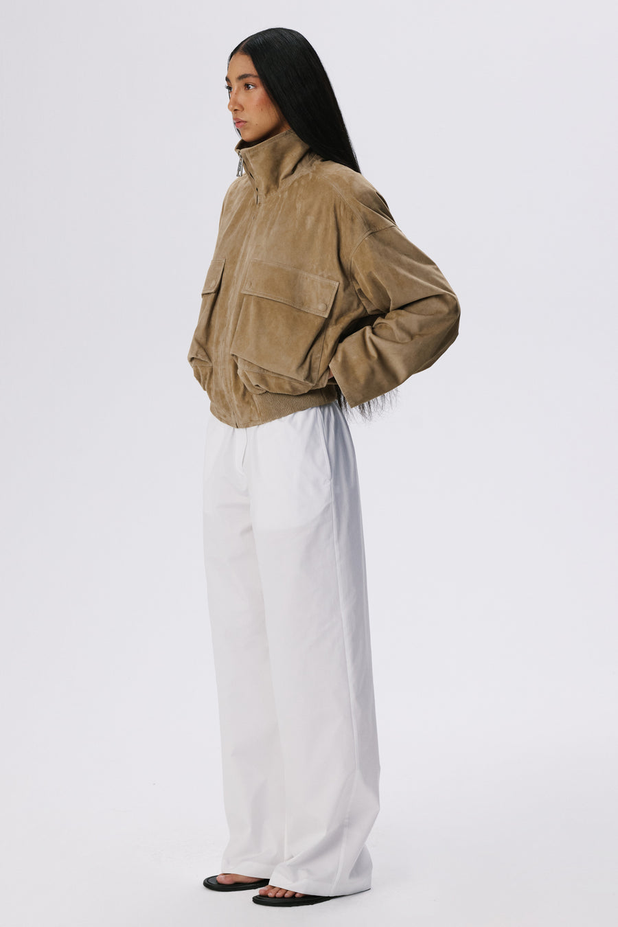 Lounge Pants | Cotton Poplin – White
