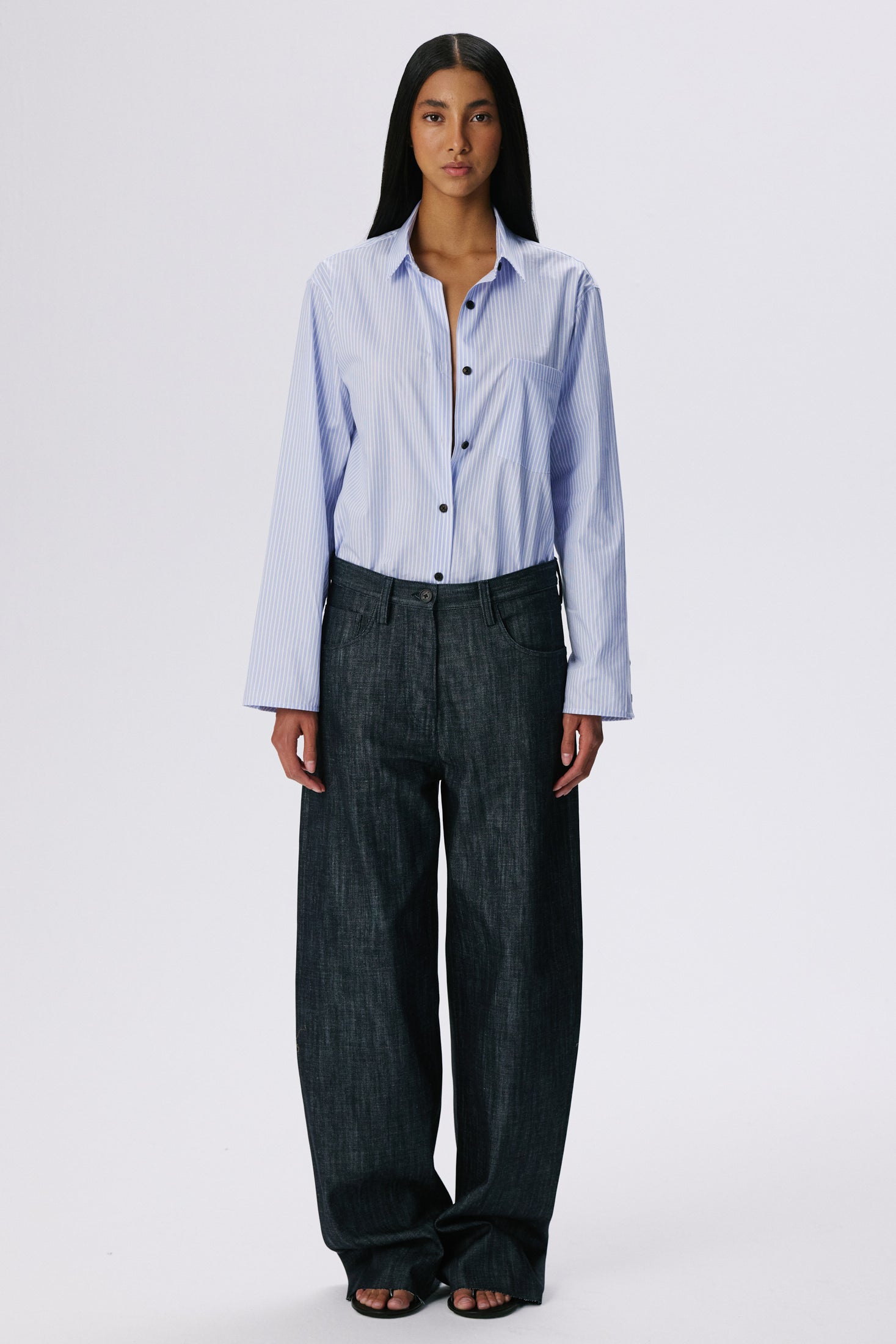 Stance Shirt | Cotton Poplin – Blue Stripe