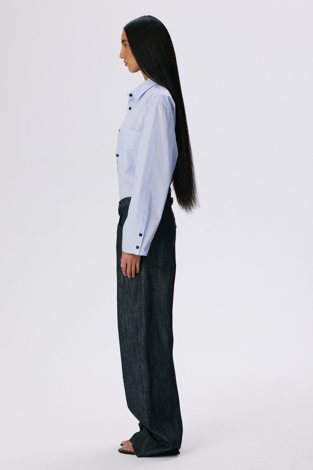 Stance Shirt | Cotton Poplin – Blue Stripe