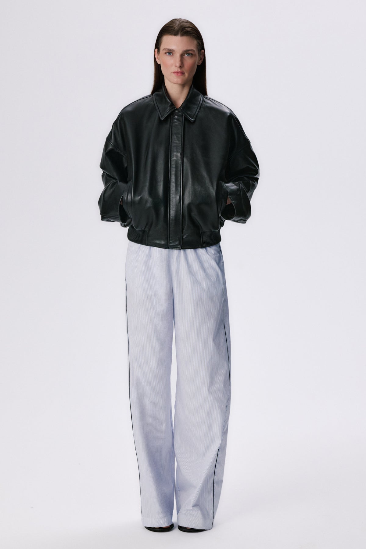Bomber X Jacket | Leather - Black