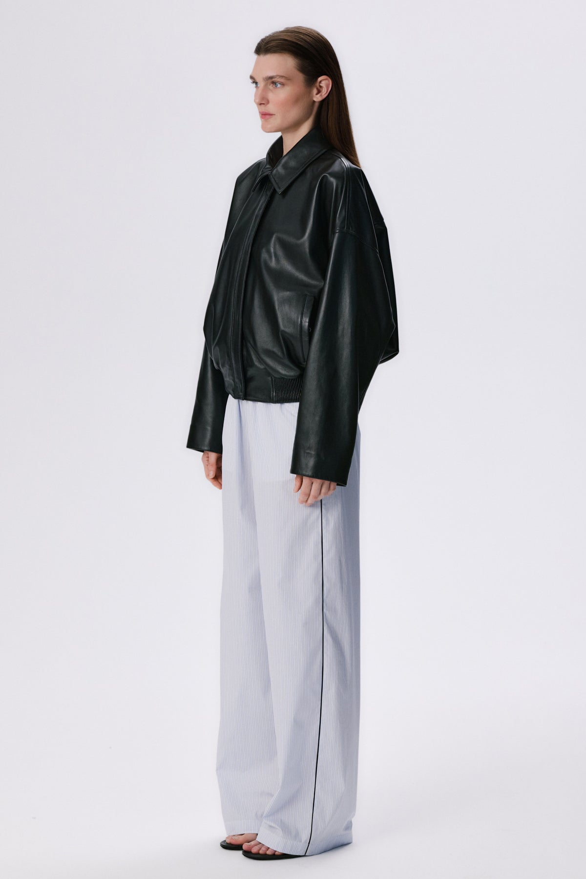 Bomber X Jacket | Leather - Black