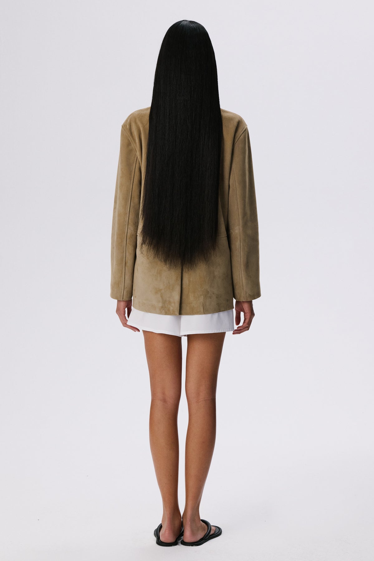 Suede Workwear X Jacket | British Khaki