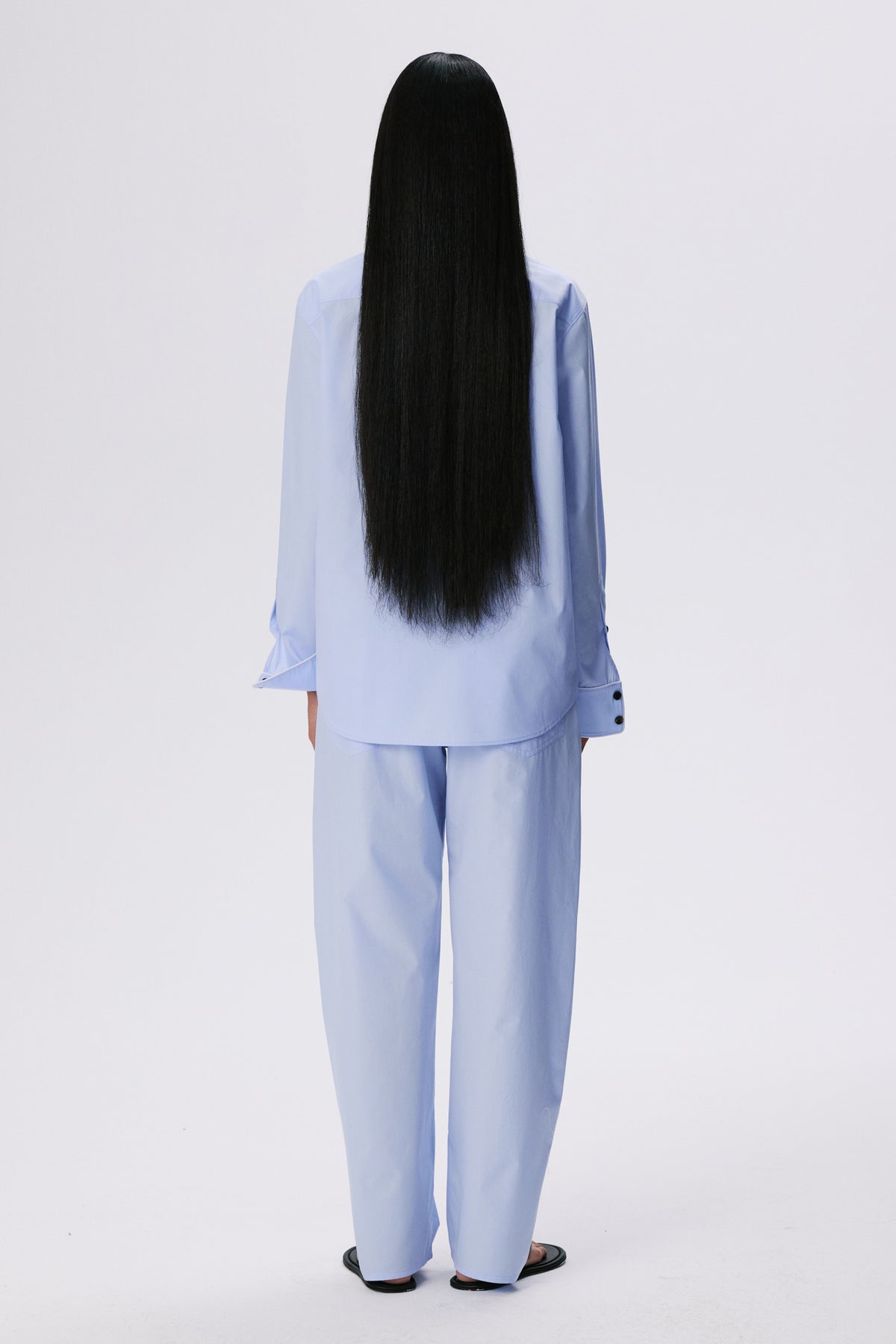 Tailored Shirt | Cotton Poplin – Light Blue
